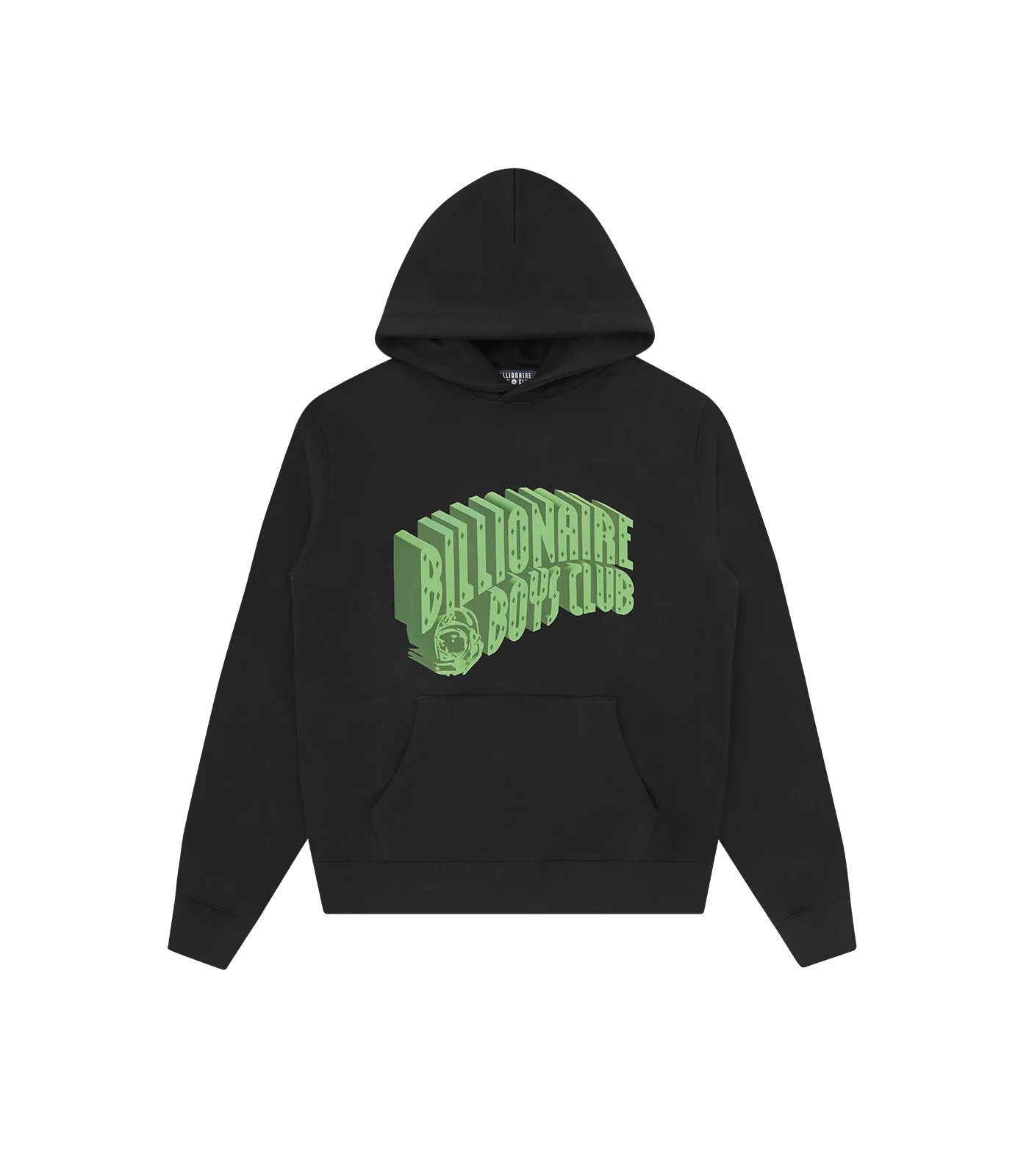 3D ARCH LOGO POPOVER HOOD - BLACK