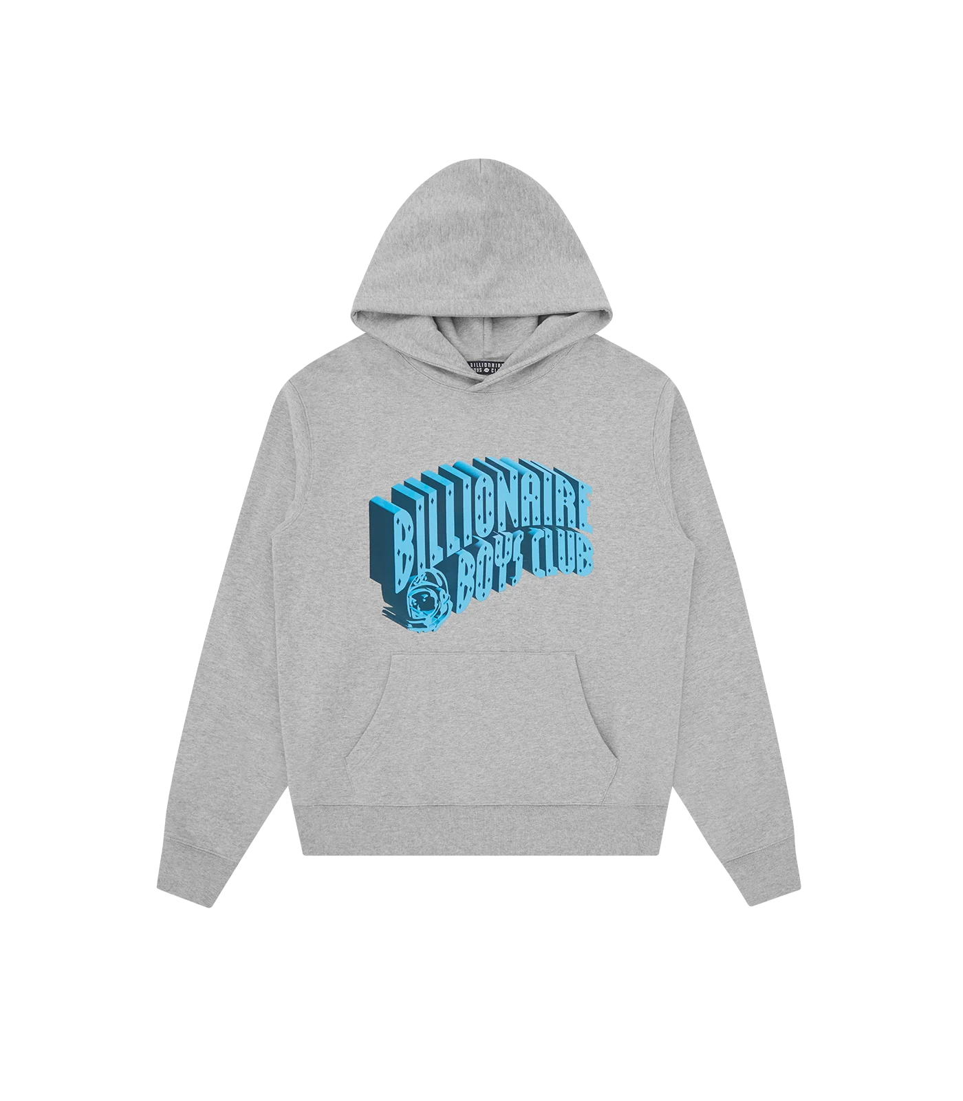 3D ARCH LOGO POPOVER HOOD - HEATHER GREY