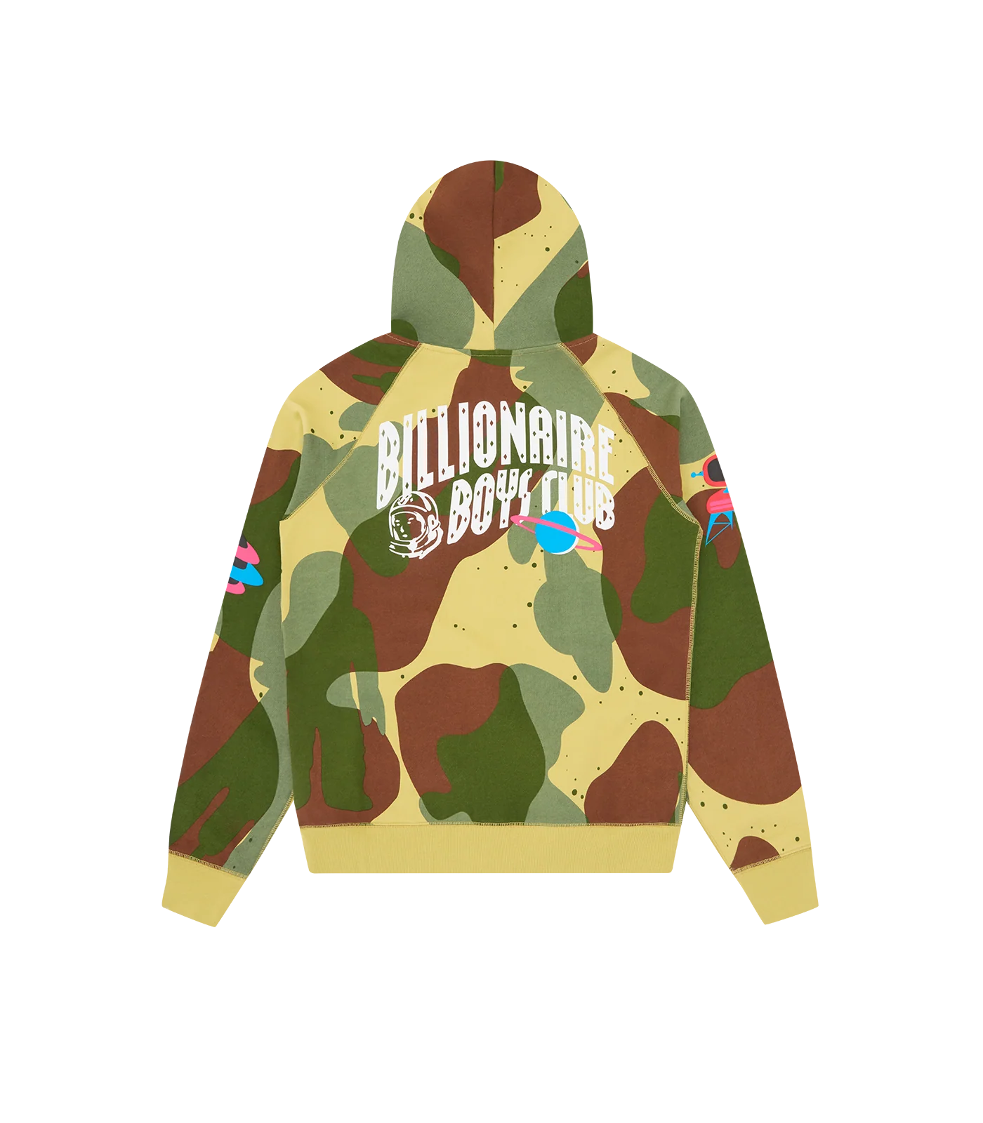 ALL OVER SPACE CAMO ZIP THROUGH HOOD - CAMO - Image 2