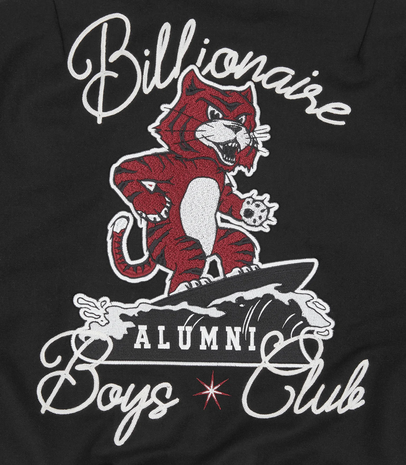 ALUMNI COLLARED VARSITY JACKET - BLACK - Image 11