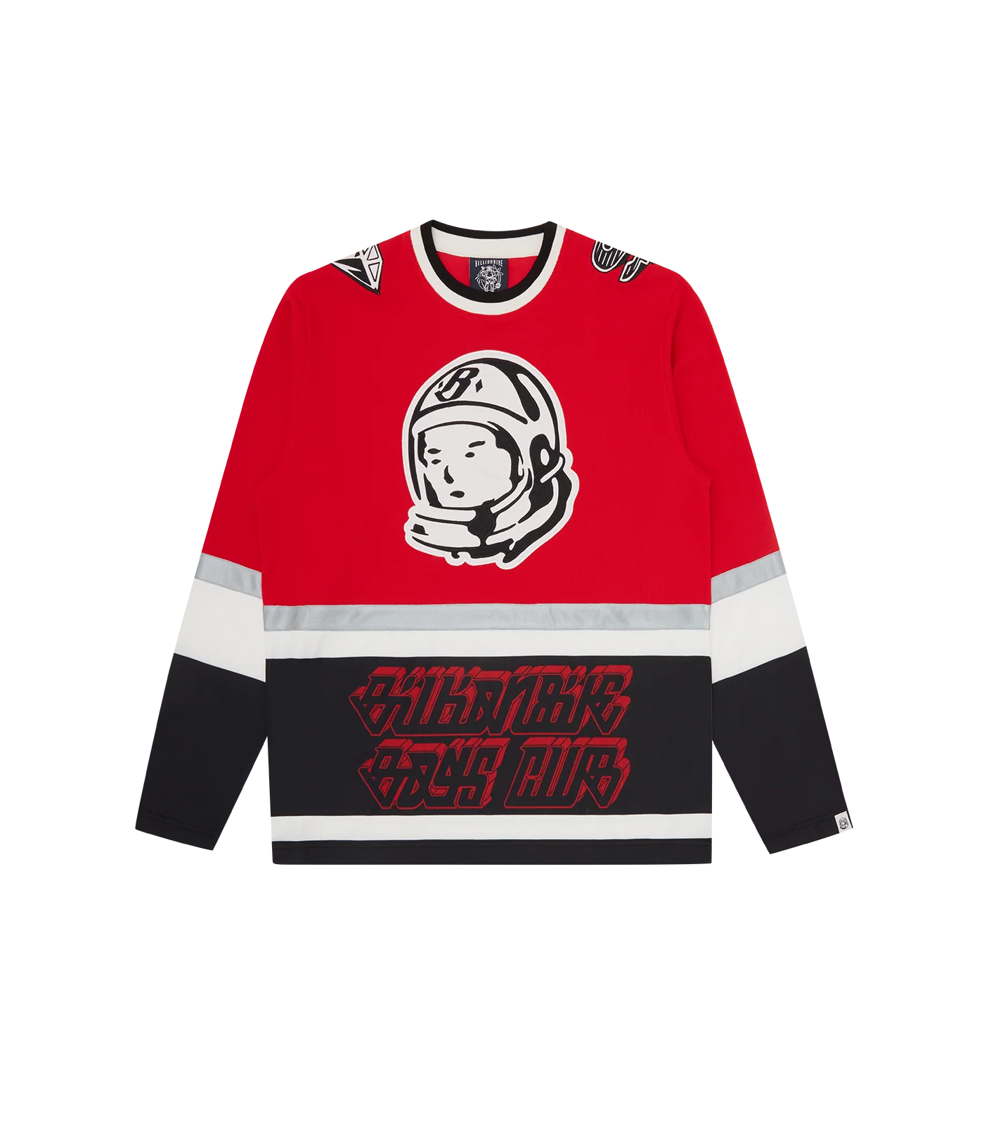 APPLIQUE ASTRO HOCKEY TOP - BLACK/RED