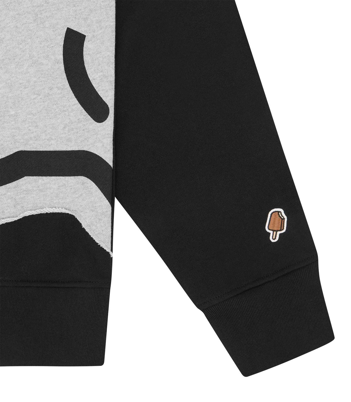 APPLIQUE JUMBO RUNNING DOG CREWNECK - BLACK - Image 5