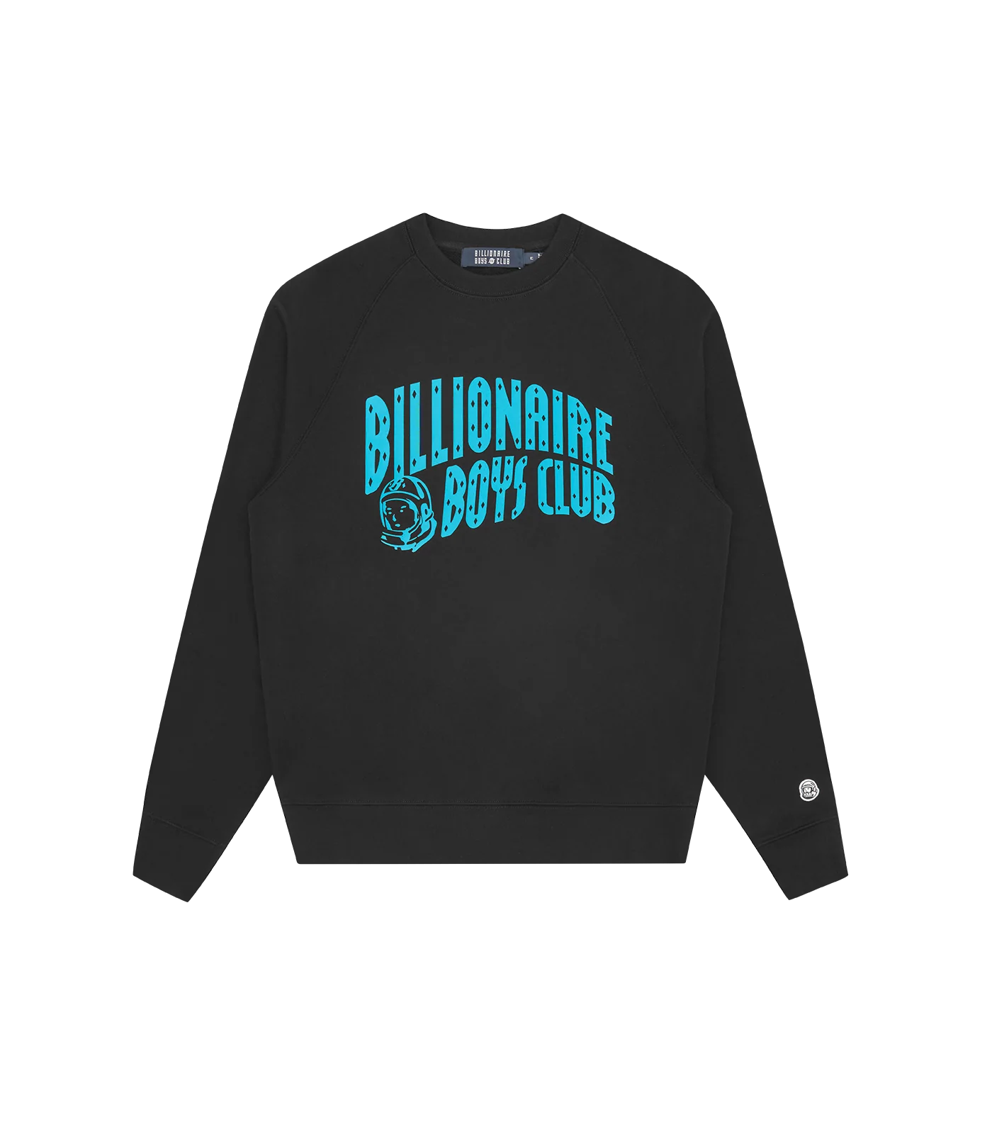 ARCH LOGO CREWNECK - BLACK/BLUE LOGO