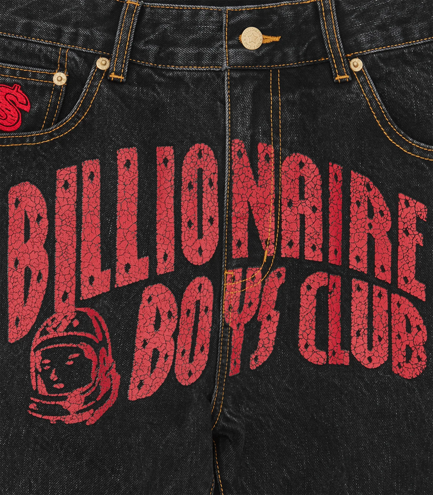 ARCH LOGO DENIM PANTS  - BLACK - Image 3
