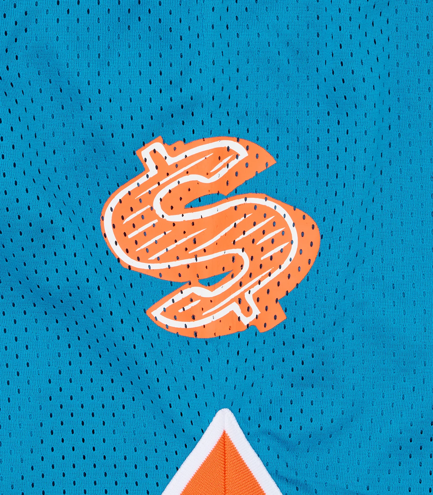 ARCH LOGO MESH SPORT SHORTS - TEAL - Image 4