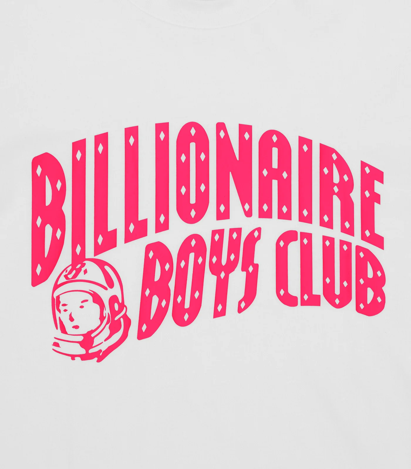 ARCH LOGO T-SHIRT - WHITE/PINK LOGO - Image 3