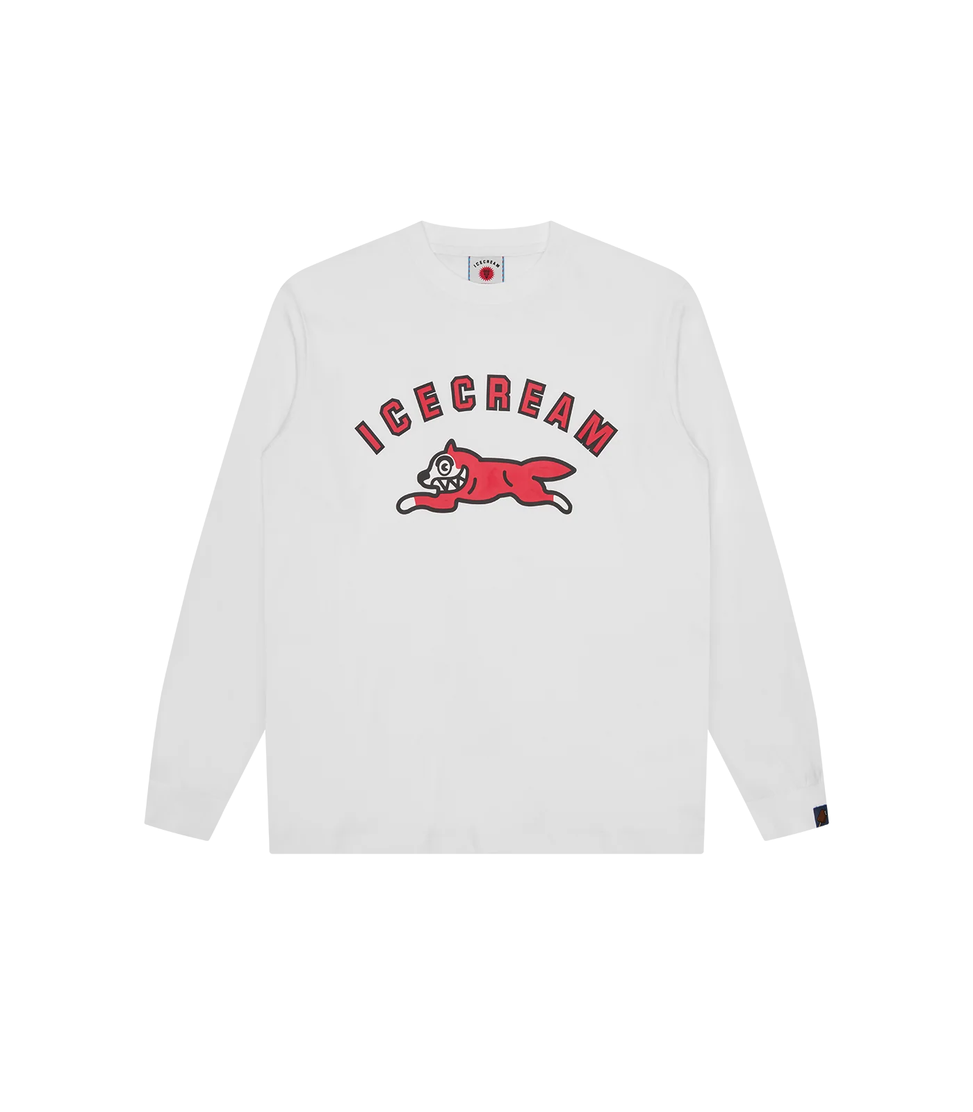 ARCH RUNNING DOG L/S T-SHIRT - WHITE