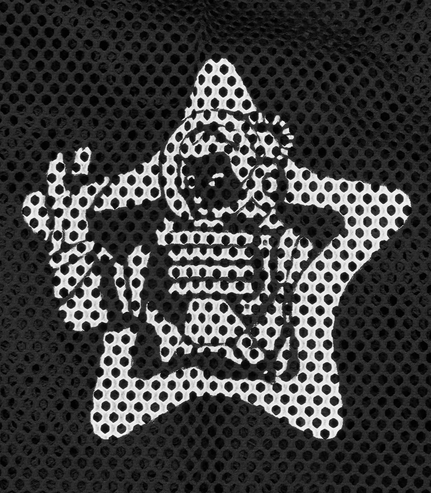 ASTRO BIG MESH FOOTBALL SHIRT - BLACK - Image 6
