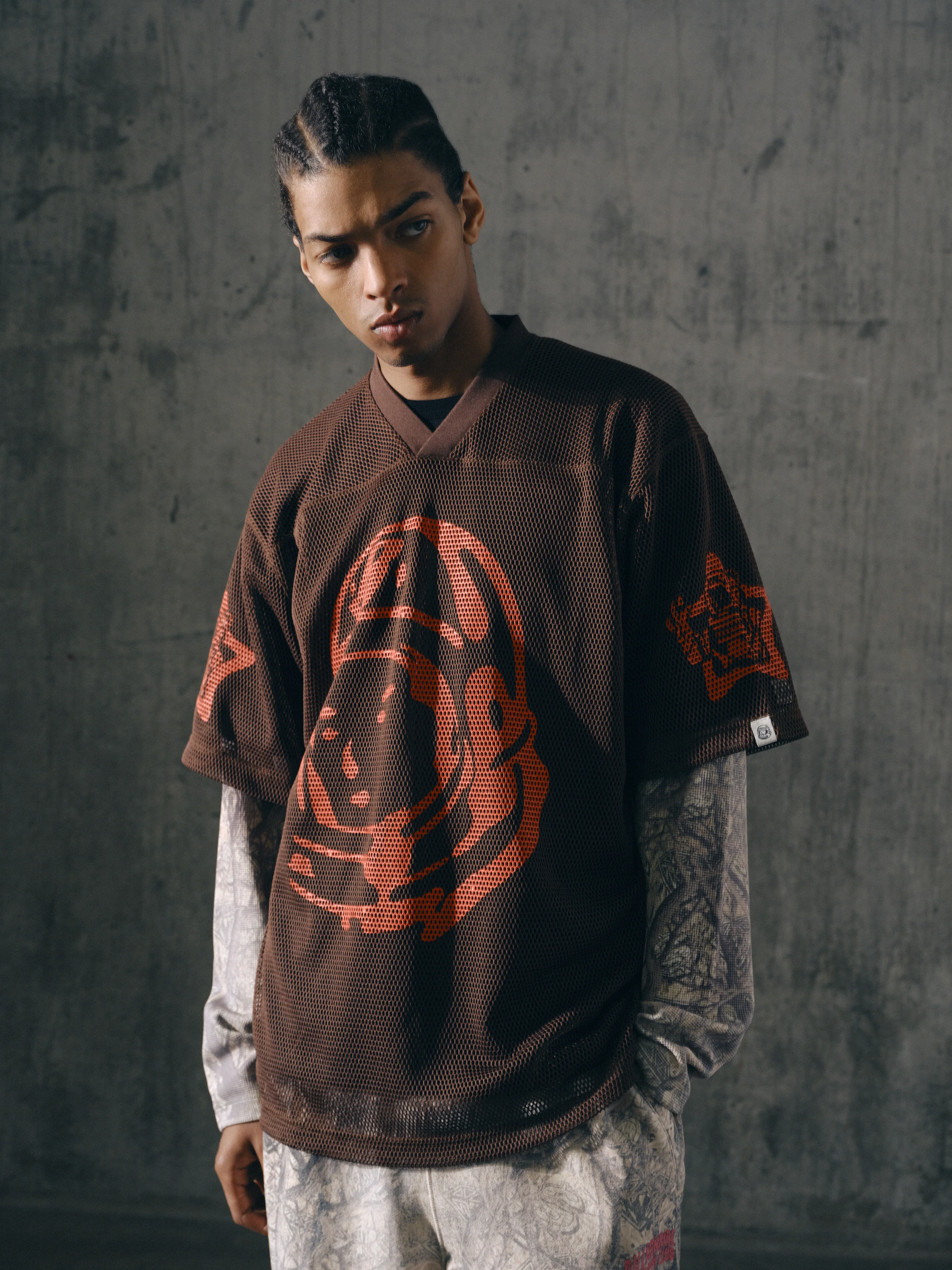 ASTRO BIG MESH FOOTBALL SHIRT - BROWN - Image 3