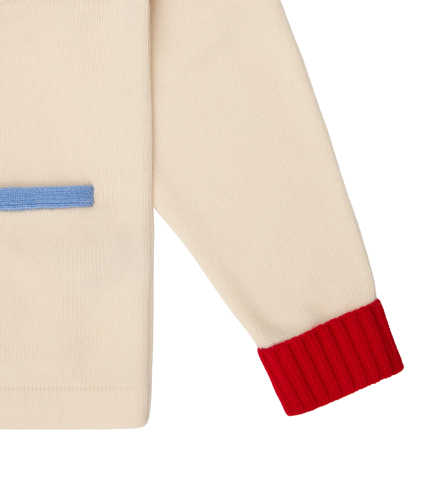 ASTRO COLLEGE KNITTED CARDIGAN - ECRU - Image 6