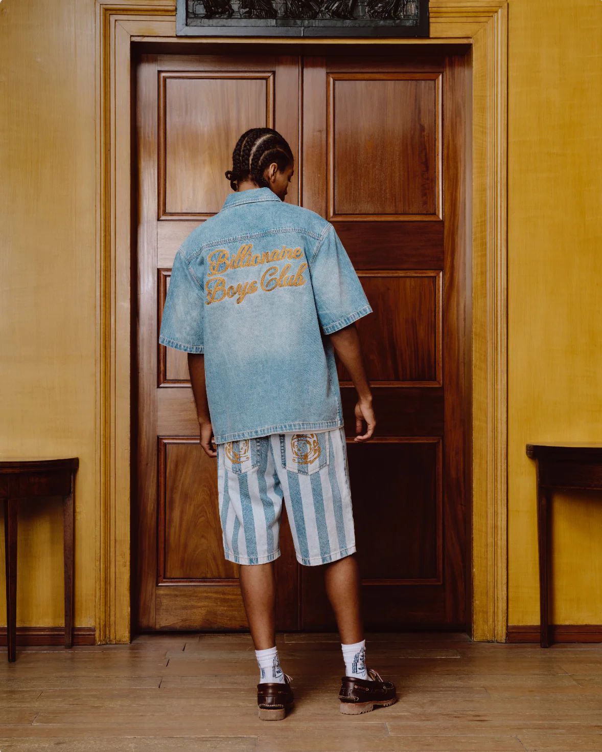 ASTRO DENIM S/S SHIRT - BLUE - Image 4