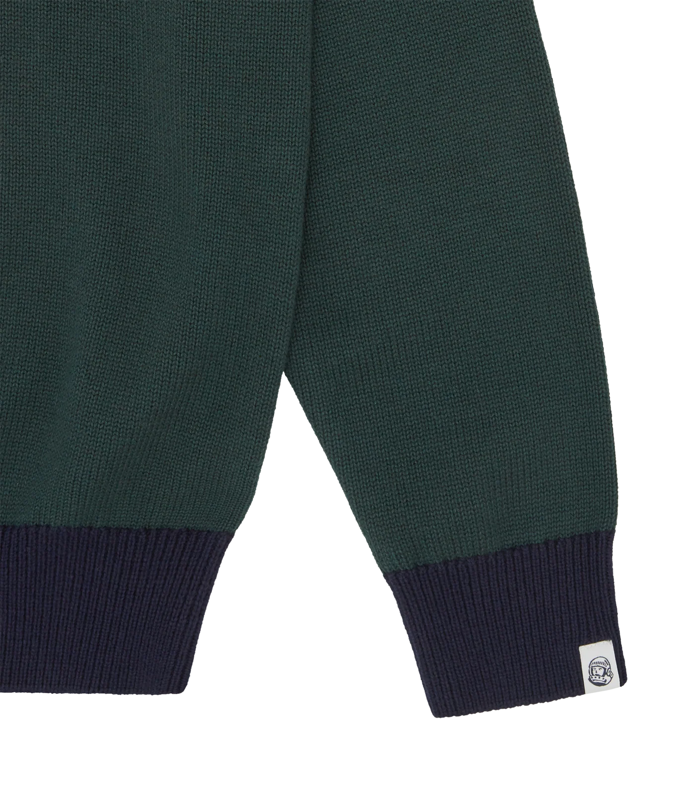 ASTRO PANELLED KNIT JUMPER - DARK GREEN - Image 4