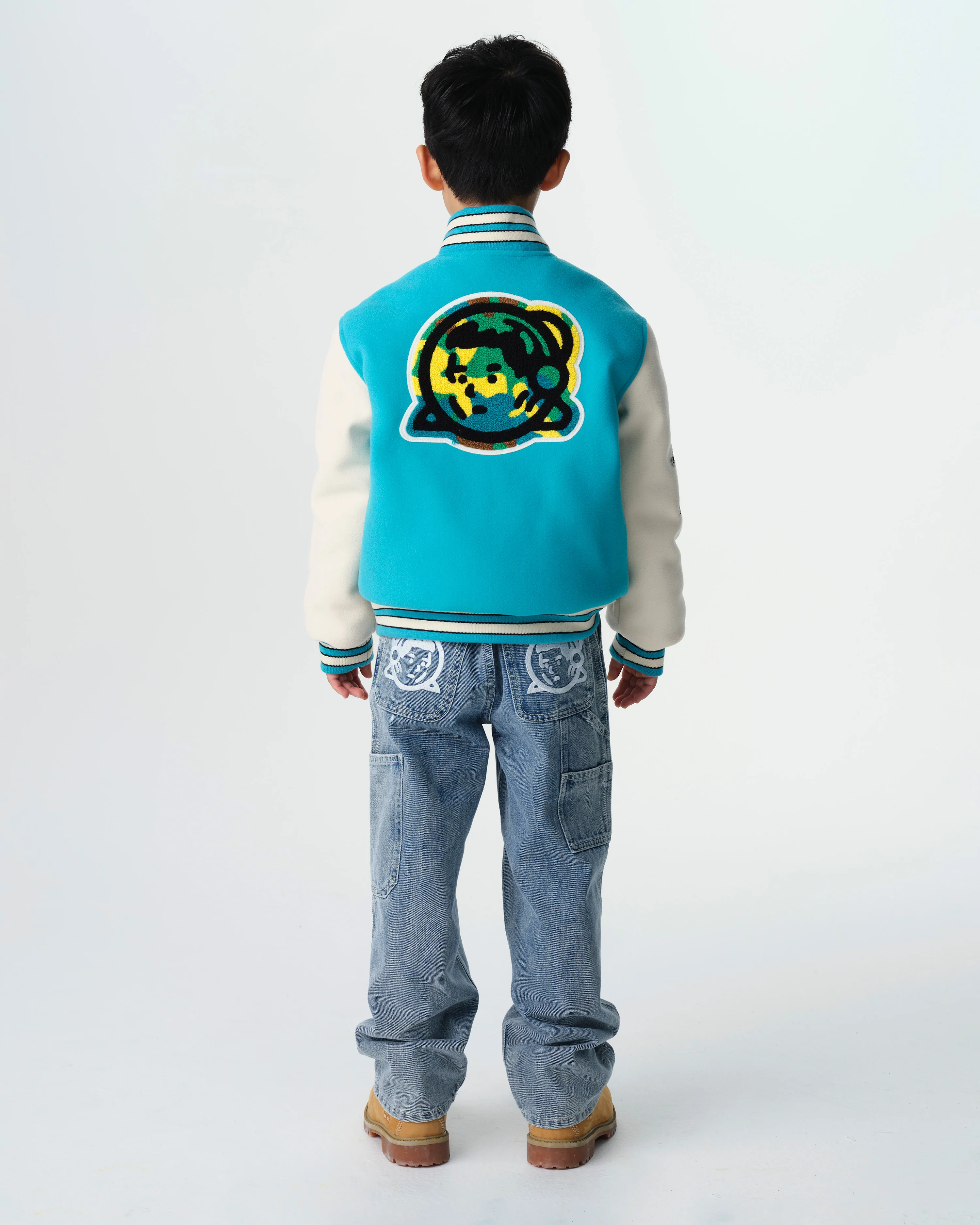 KIDS ASTRO VARSITY JACKET - BLUE - Image 4