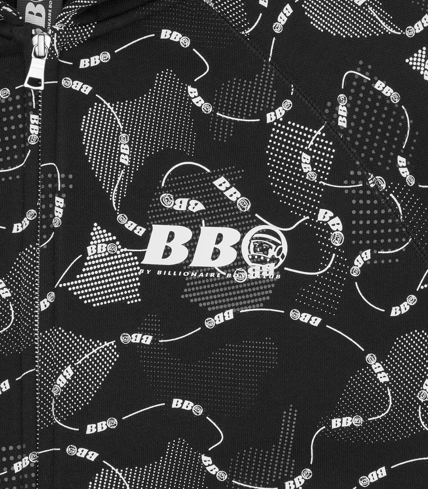BB ASTRO CAMO ZIP THROUGH HOOD - BLACK - Image 3