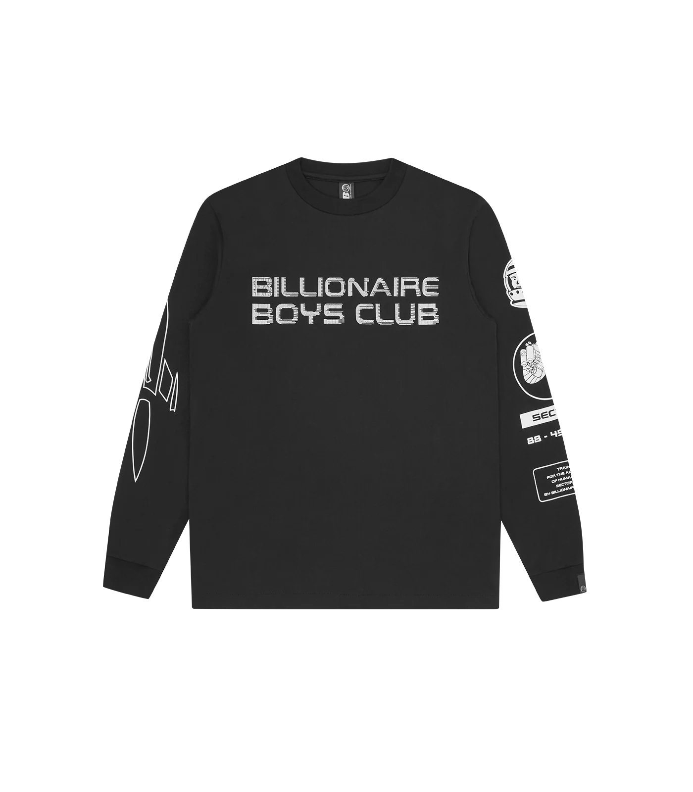 BB ASTRO DIGI LOGO L/S T-SHIRT - BLACK