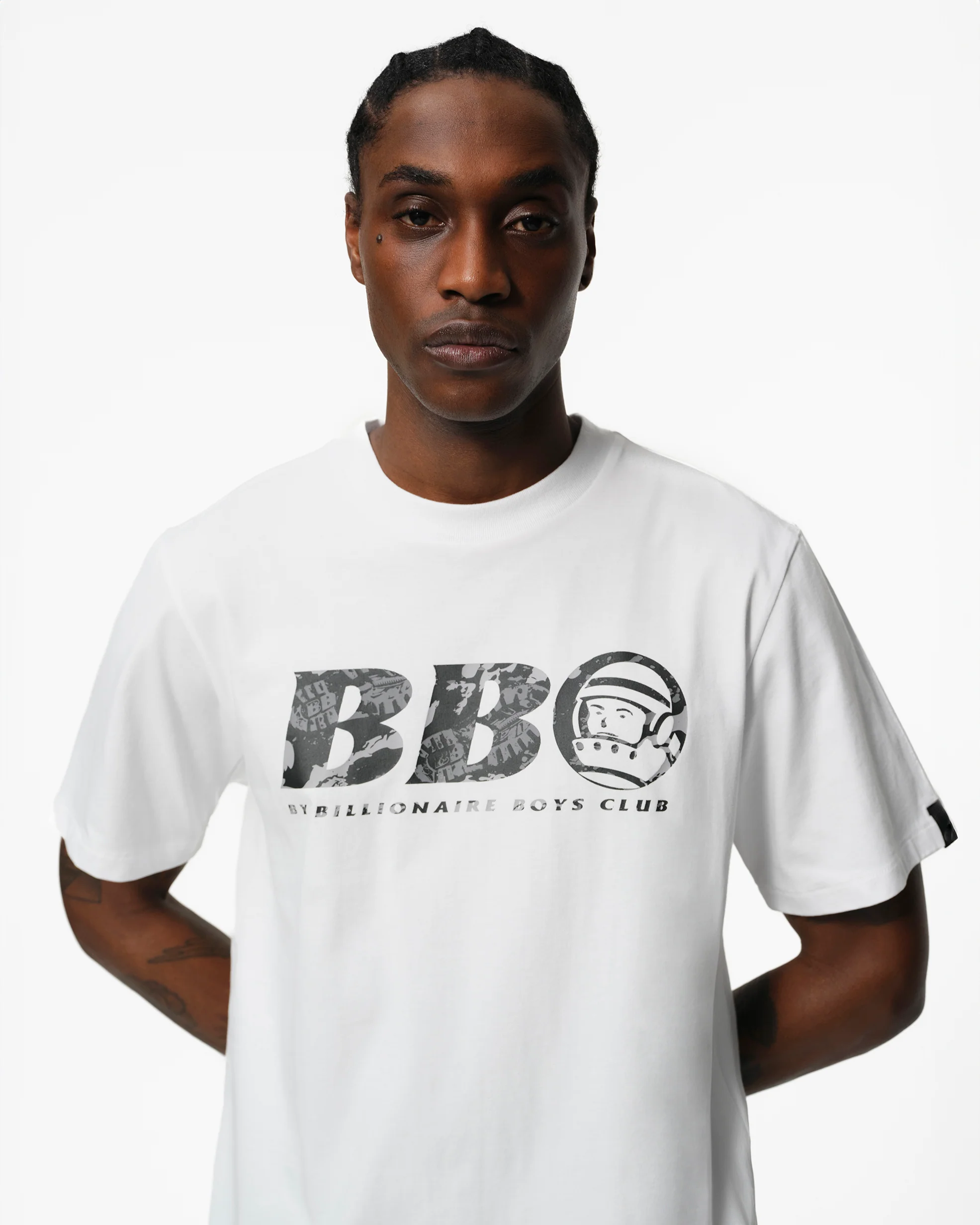 BB ASTRO HELMET T-SHIRT - WHITE - Image 3
