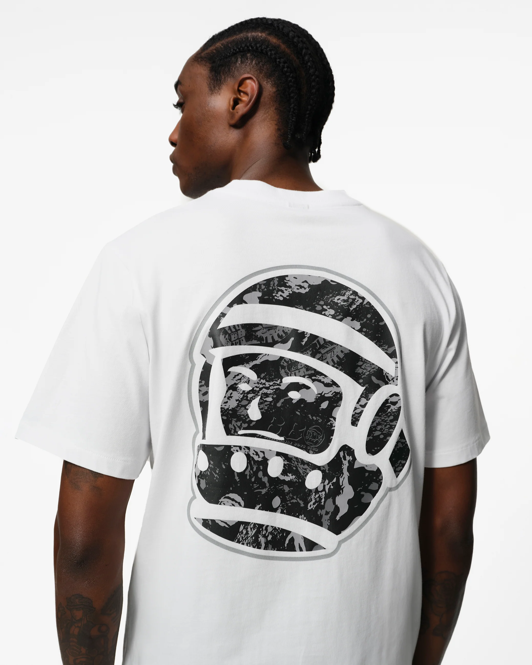 BB ASTRO HELMET T-SHIRT - WHITE - Image 4