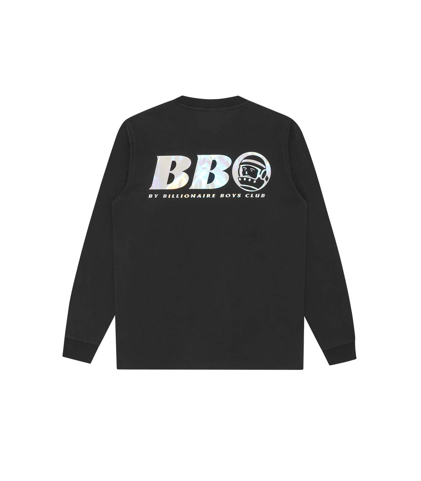 BB ASTRO HOLOGRAPHIC SMALL LOGO L/S T-SHIRT - BLACK - Image 2