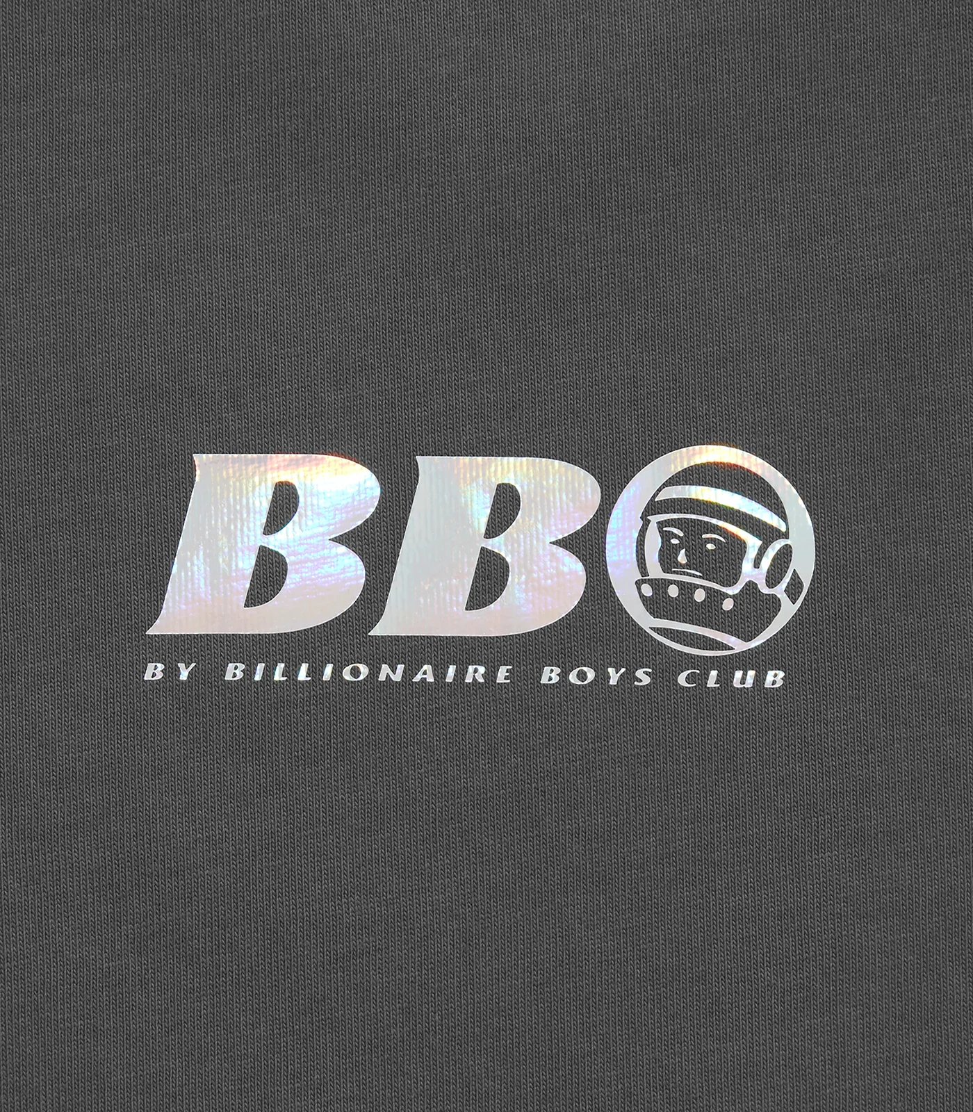 BB ASTRO HOLOGRAPHIC SMALL LOGO L/S T-SHIRT - DARK GREY - Image 3