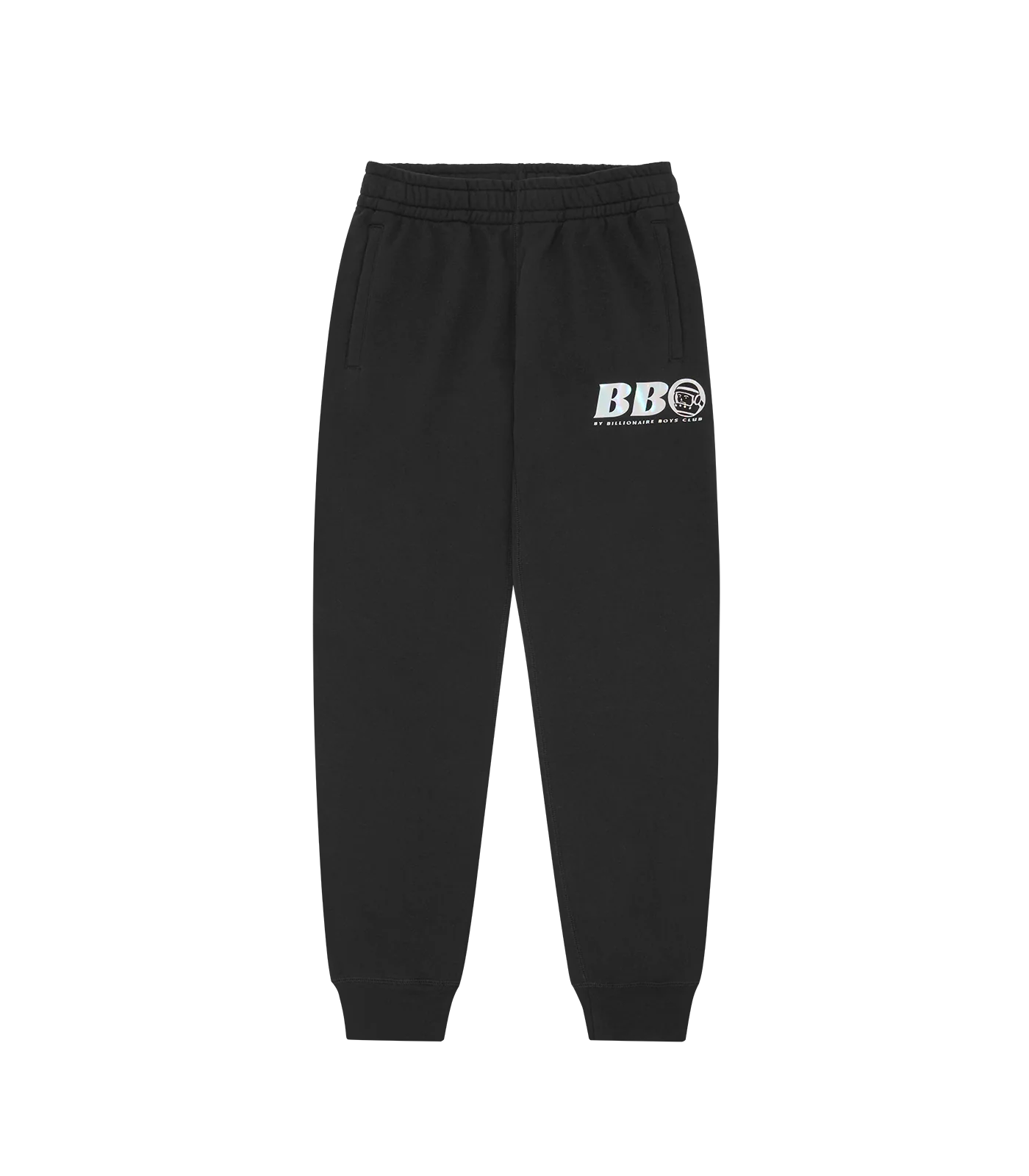 BB ASTRO HOLOGRAPHIC SMALL LOGO SWEATPANTS - BLACK