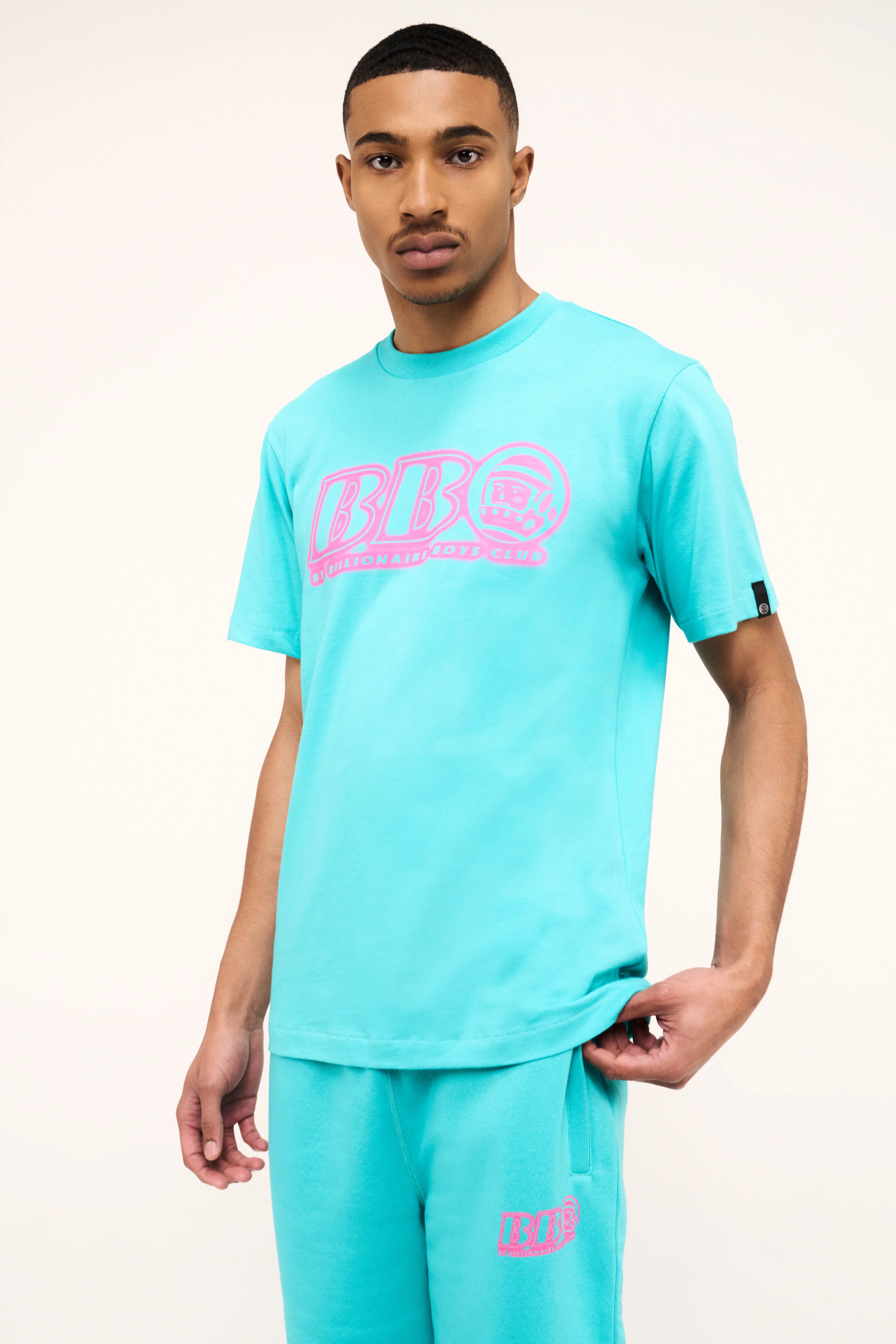 BB ASTRO NEON T-SHIRT - AQUA - Image 3
