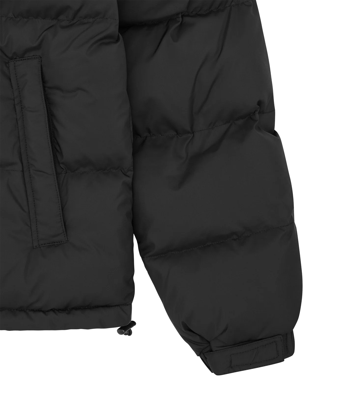 BB ASTRO PANELLED PUFFER JACKET - BLACK - Image 6