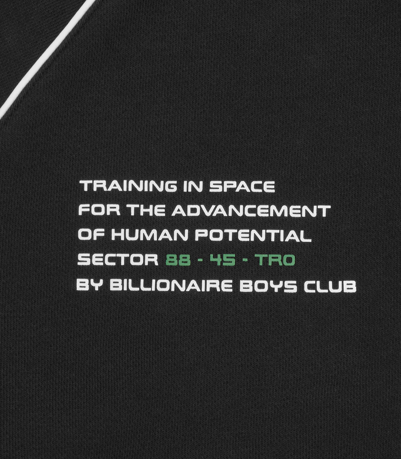BB ASTRO SPACE TRAINING ZIP-THROUGH HOOD - BLACK - Image 5