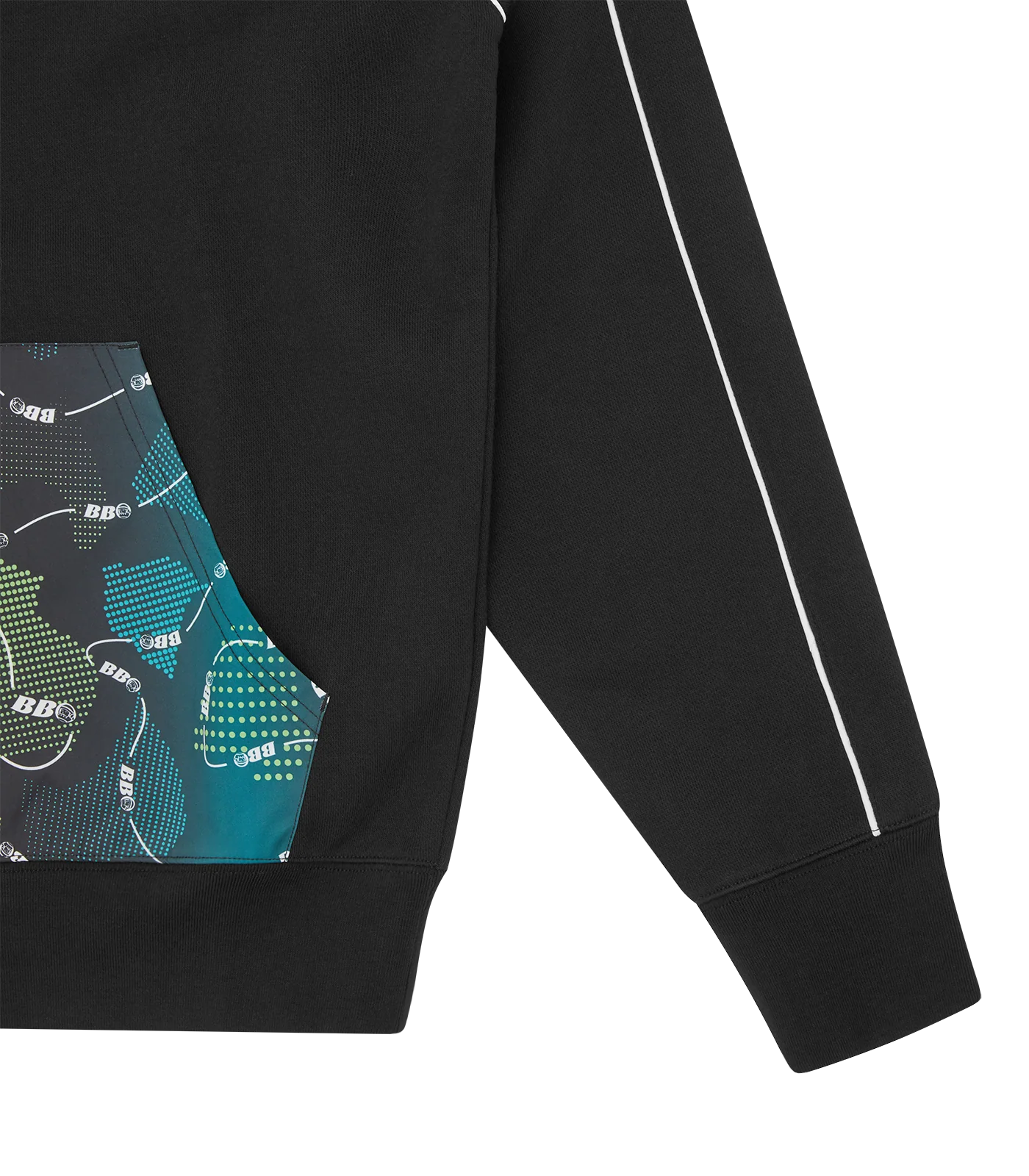 BB ASTRO SPACE TRAINING ZIP-THROUGH HOOD - BLACK - Image 6