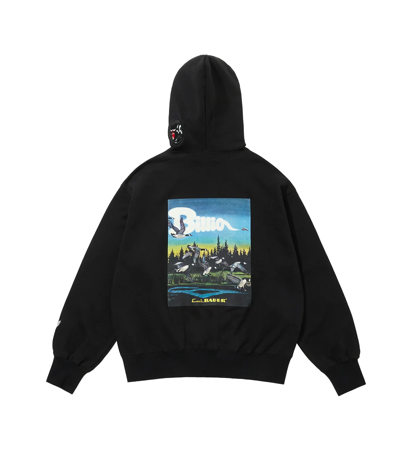 BILLIONAIRE BOYS CLUB X EDDIE BAUER HOODIE - BLACK - Image 3