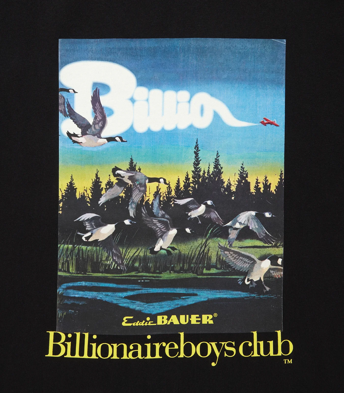 BILLIONAIRE BOYS CLUB X EDDIE BAUER T-SHIRT #1 - BLACK - Image 3