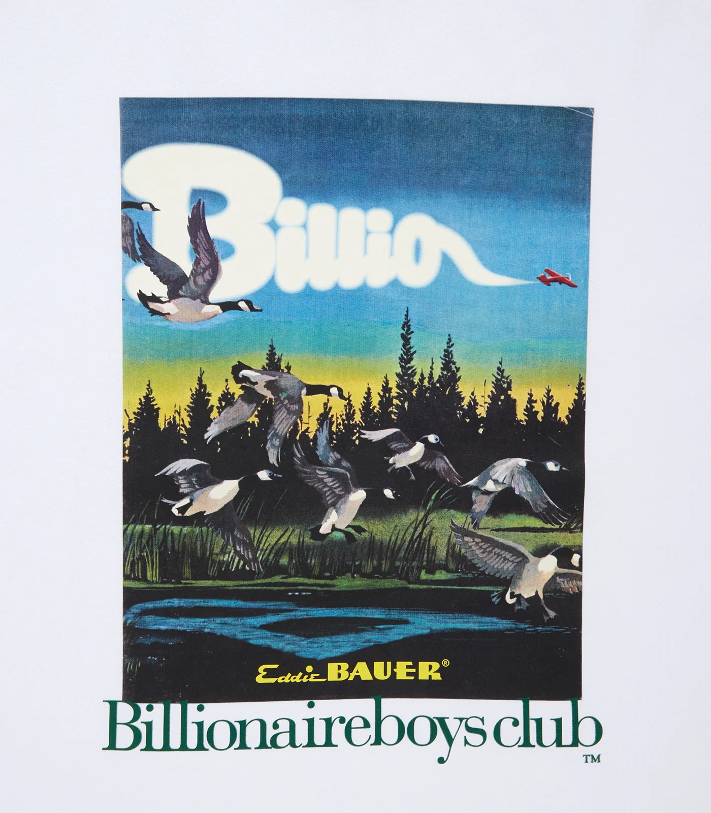 BILLIONAIRE BOYS CLUB X EDDIE BAUER T-SHIRT #1 - WHITE - Image 3