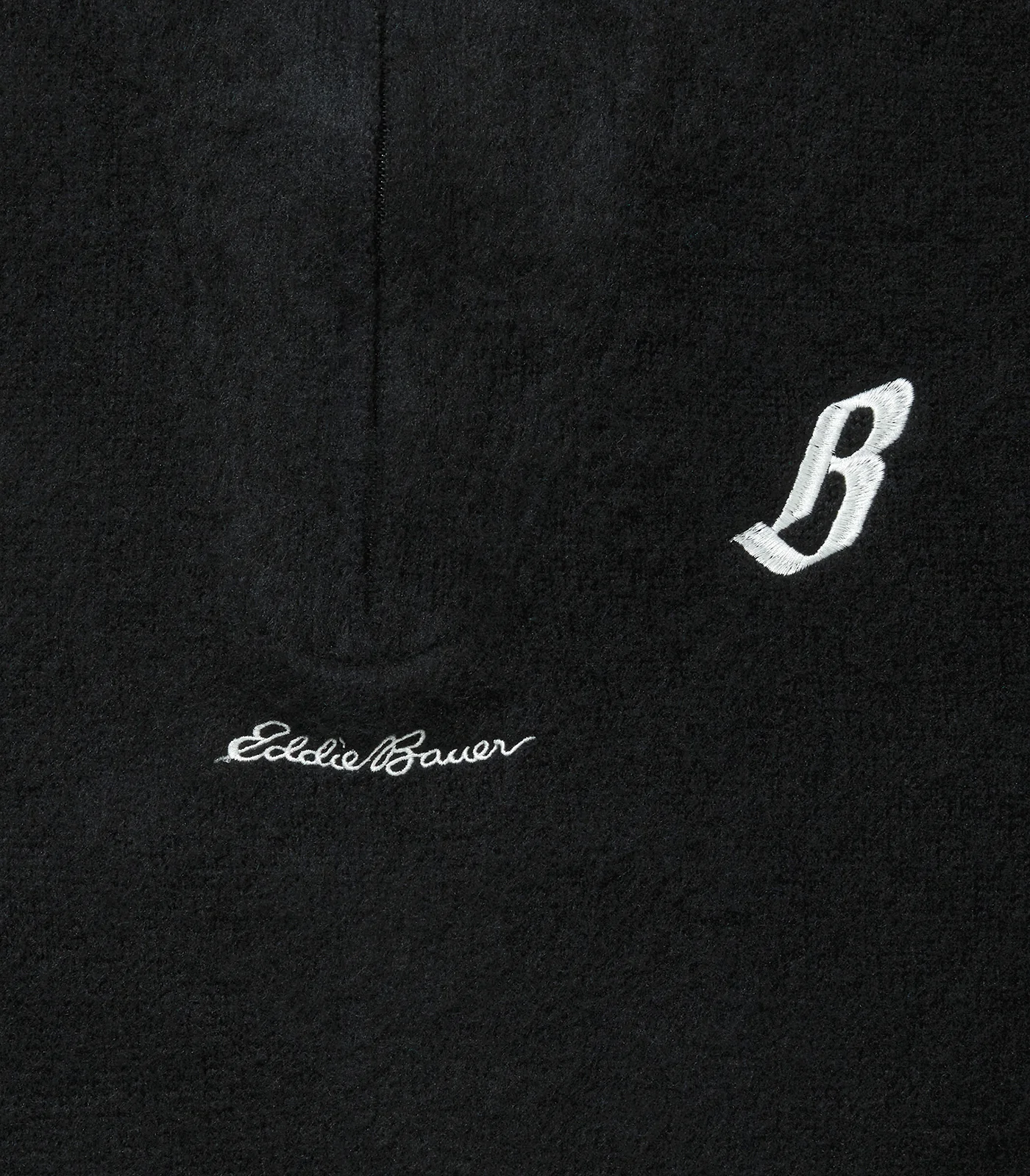 BILLIONAIRE BOYS CLUB X EDDIE BAUER HALF ZIP UP KNIT - BLACK - Image 3