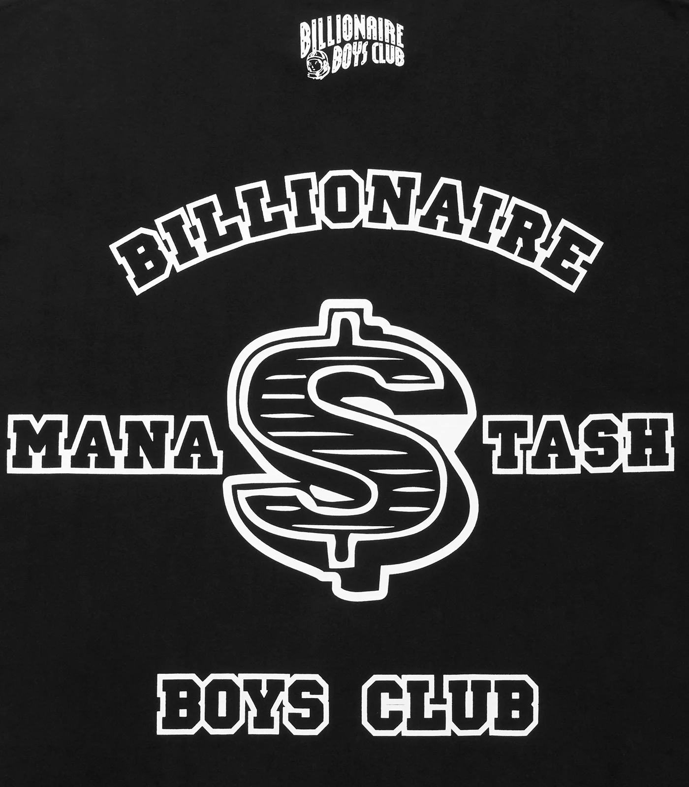 BILLIONAIRE BOYS CLUB X MANASTASH T-SHIRT - BLACK - Image 4