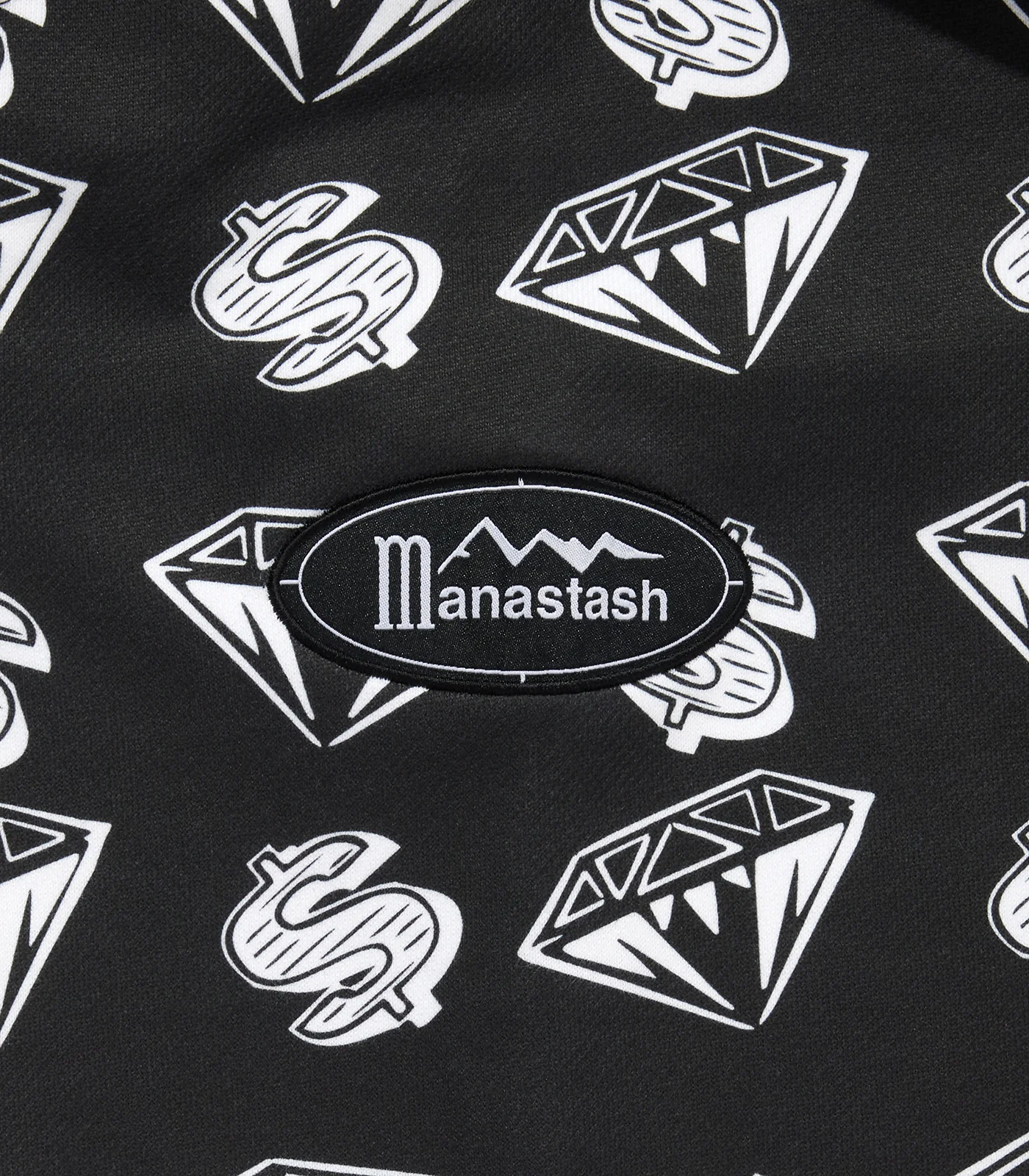 BILLIONAIRE BOYS CLUB X MANASTASH FULL ZIP HOOD - BLACK - Image 3