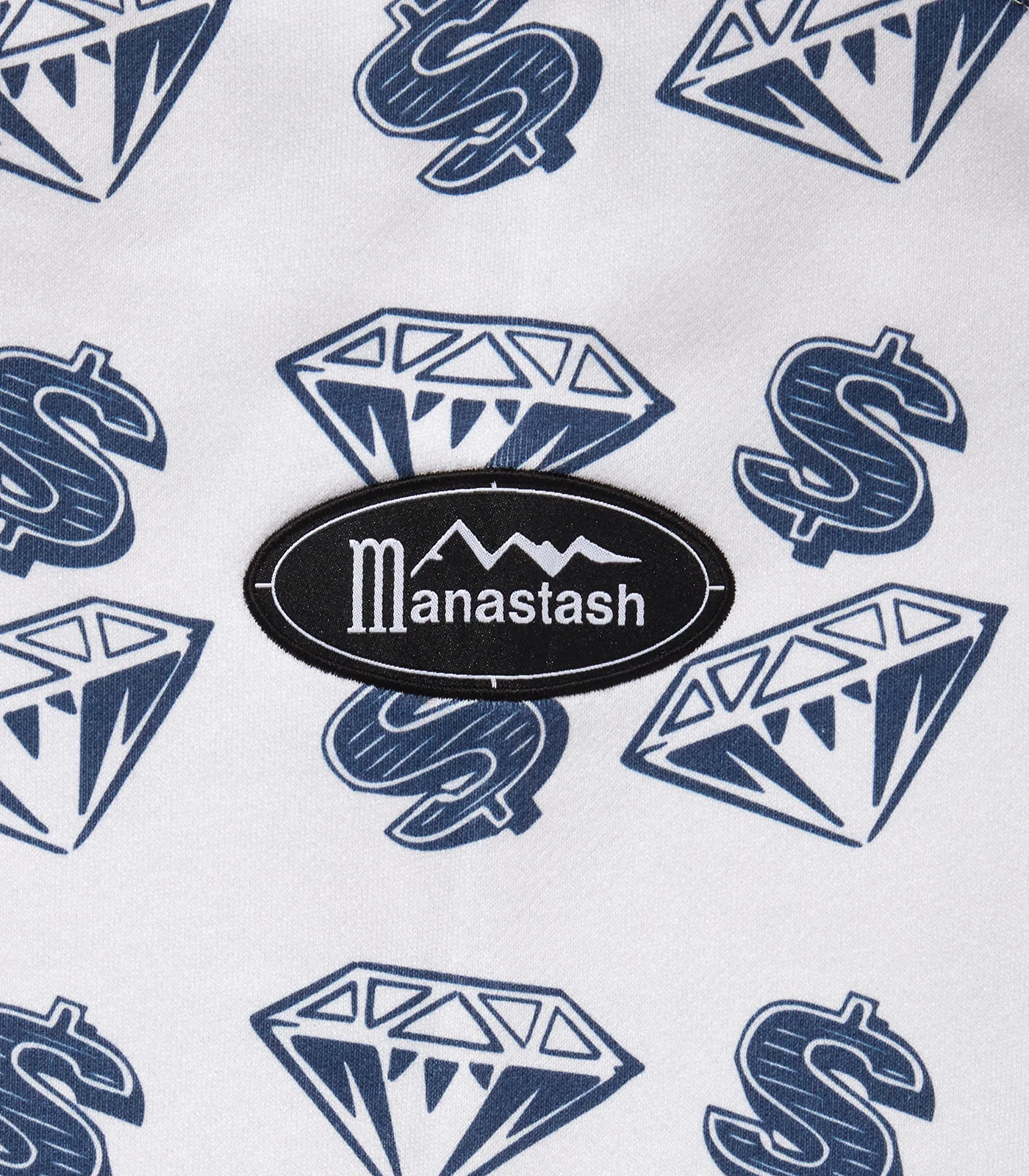 BILLIONAIRE BOYS CLUB X MANASTASH FULL ZIP HOOD - GREY - Image 3