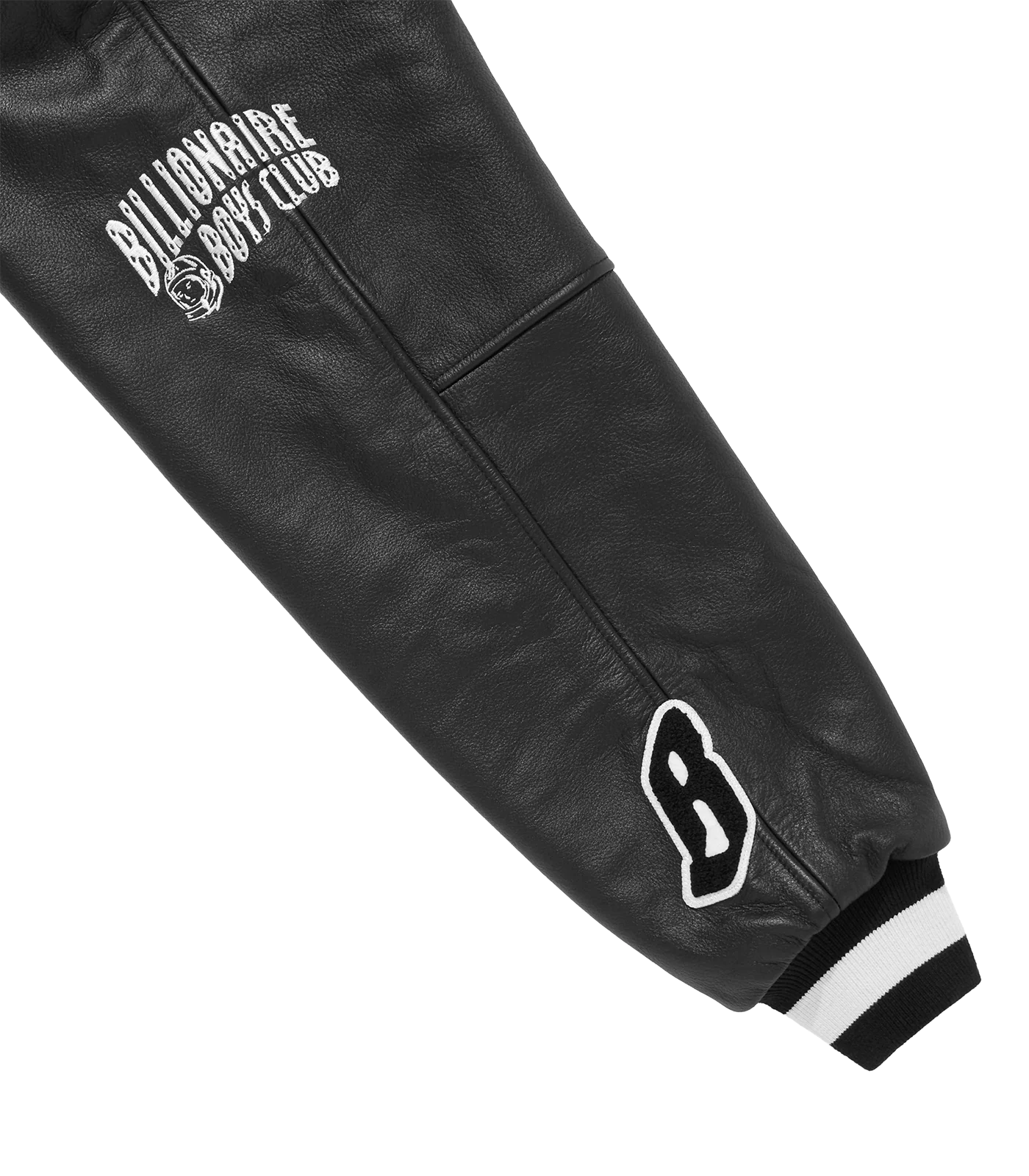 BILLIONAIRE BOYS CLUB X MANASTASH LEATHER SLEEVE JACKET - BLACK - Image 6