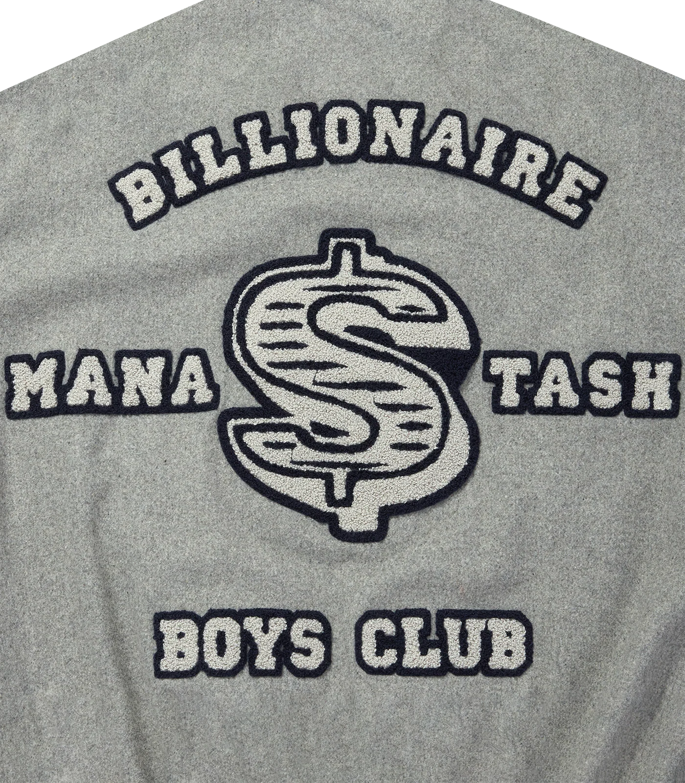 BILLIONAIRE BOYS CLUB X MANASTASH LEATHER SLEEVE JACKET - GREY - Image 3