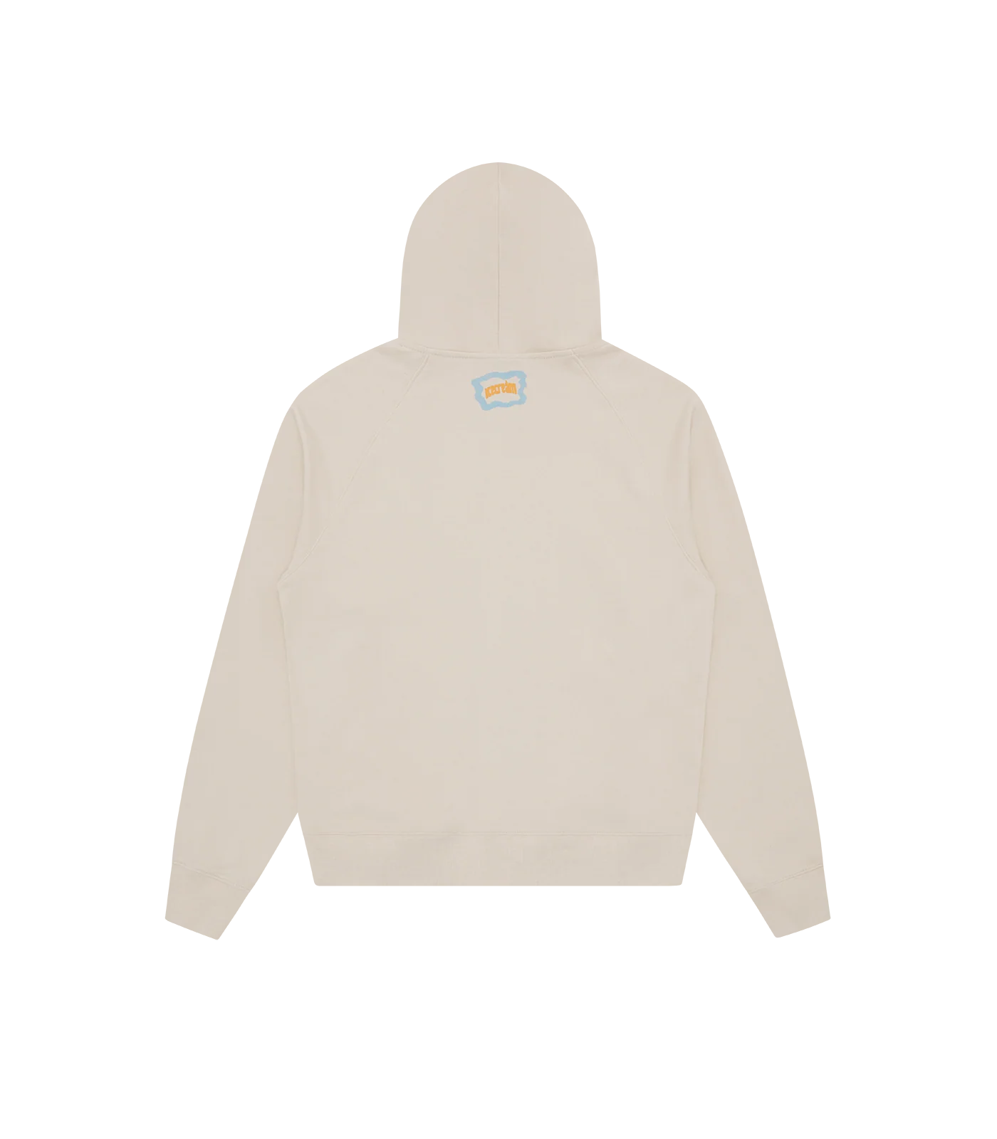 BLOCK LOGO ZIP THROUGH HOOD - STONE - Image 2