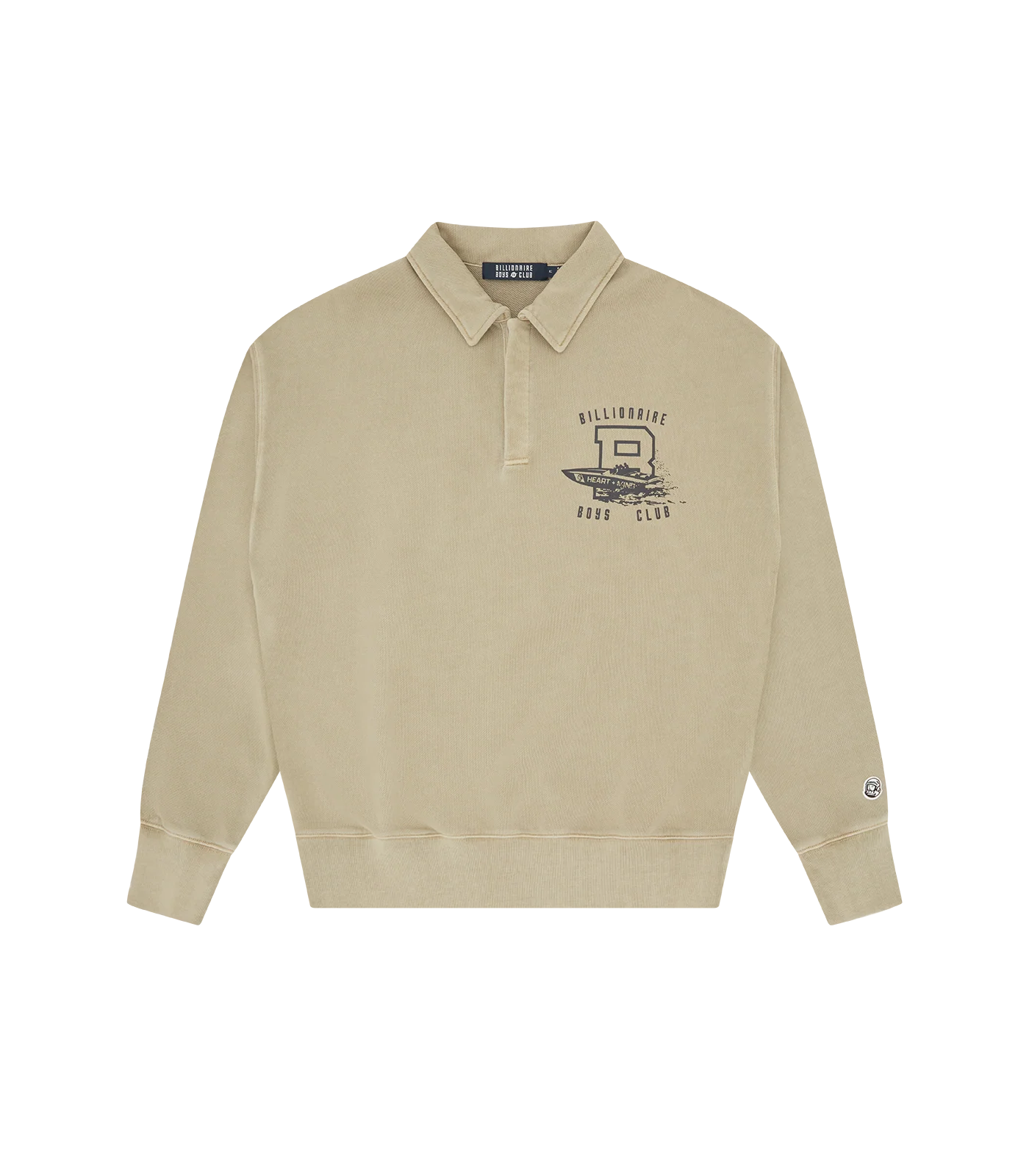 BOAT CLUB WASHED QUARTER SNAP - TAUPE