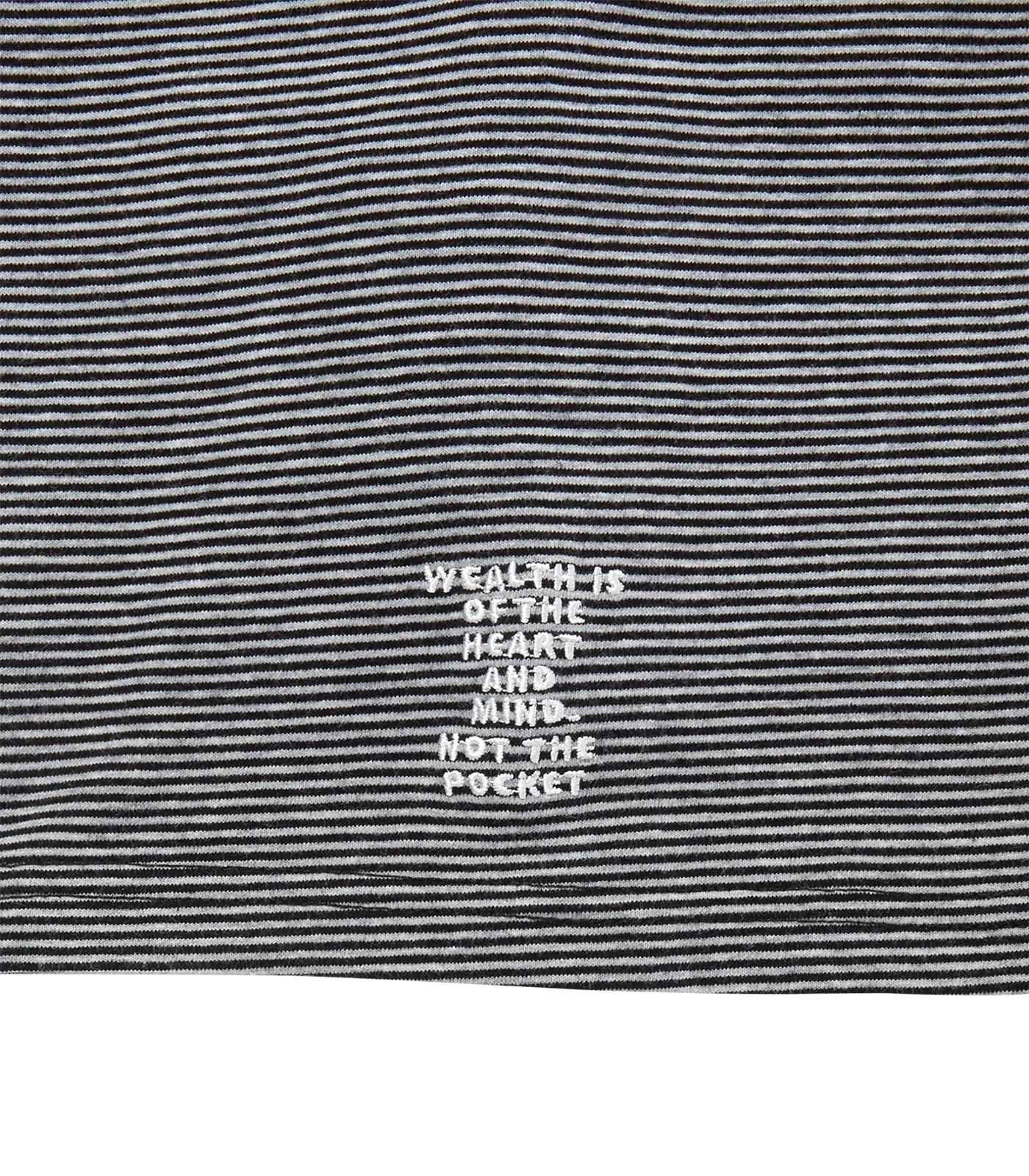 BORDER POCKET T-SHIRT - BLACK/GREY - Image 4