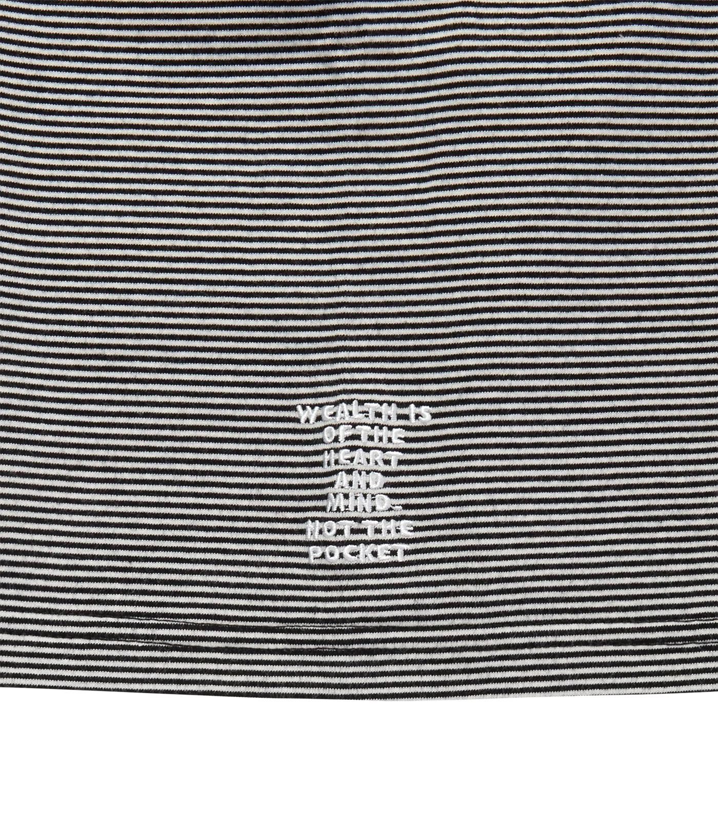 BORDER POCKET T-SHIRT - BLACK/WHITE - Image 4