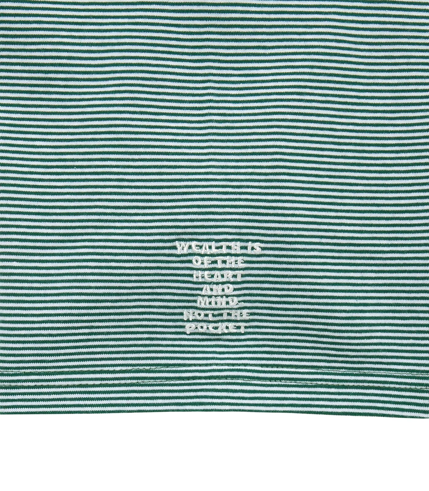 BORDER POCKET T-SHIRT - GREEN/WHITE - Image 4