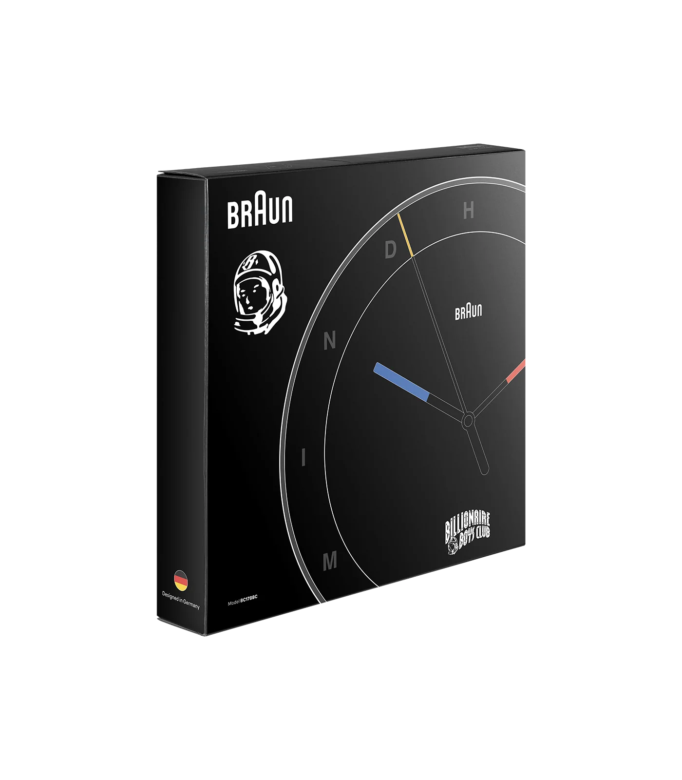 BRAUN x BILLIONAIRE BOYS CLUB ANALOGUE WALL CLOCK - BLACK - Image 5