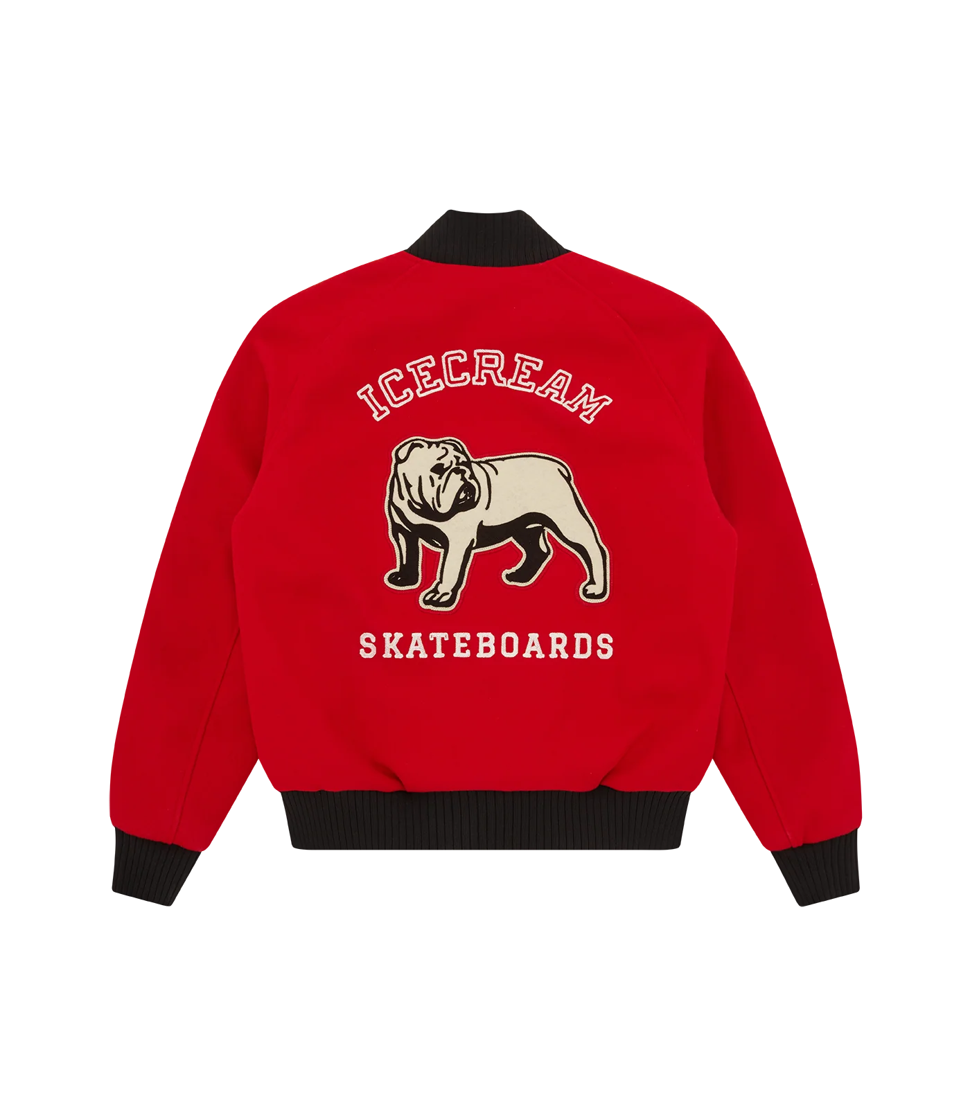 BULLDOG VARSITY JACKET - RED - Image 2
