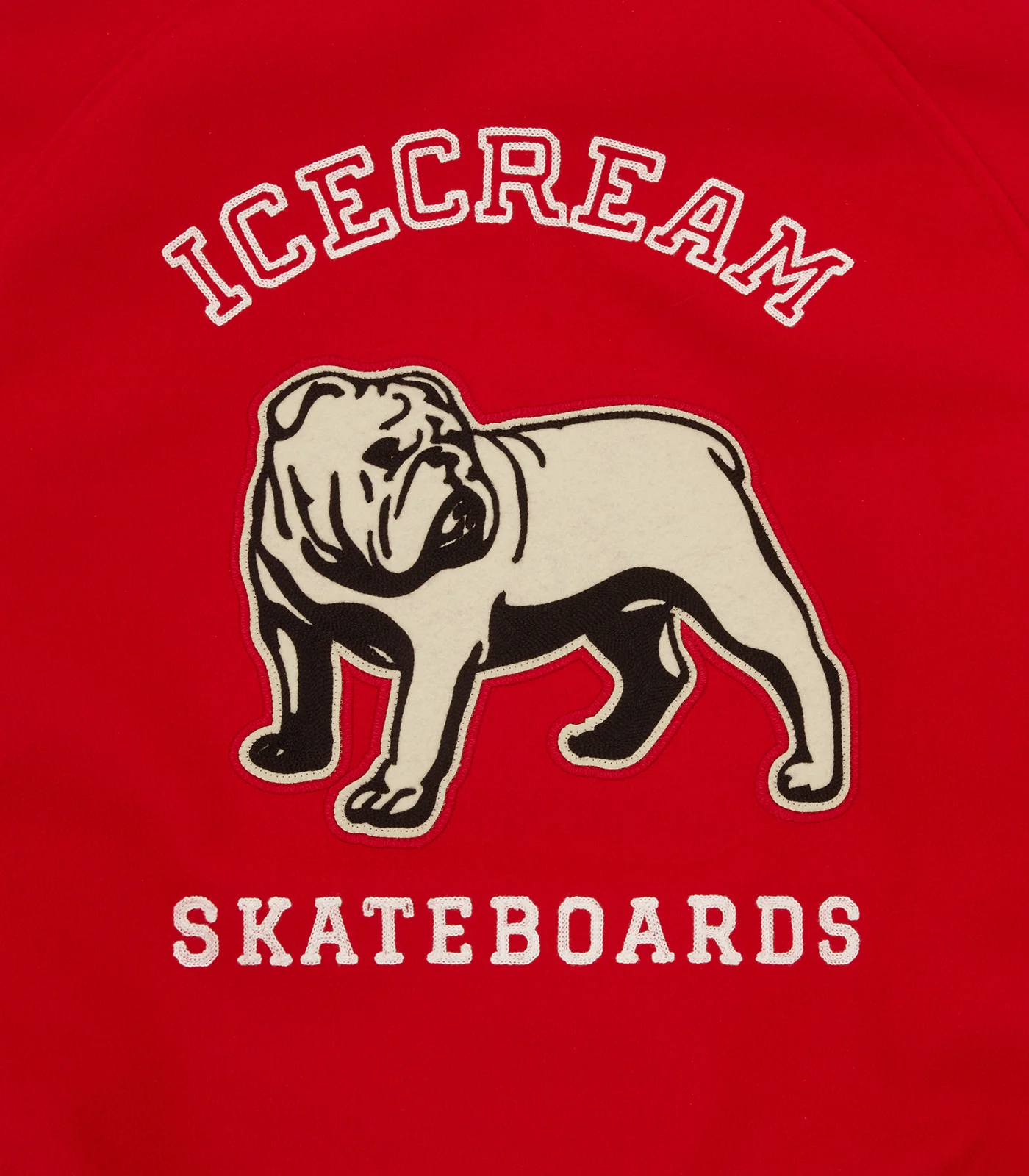 BULLDOG VARSITY JACKET - RED - Image 8