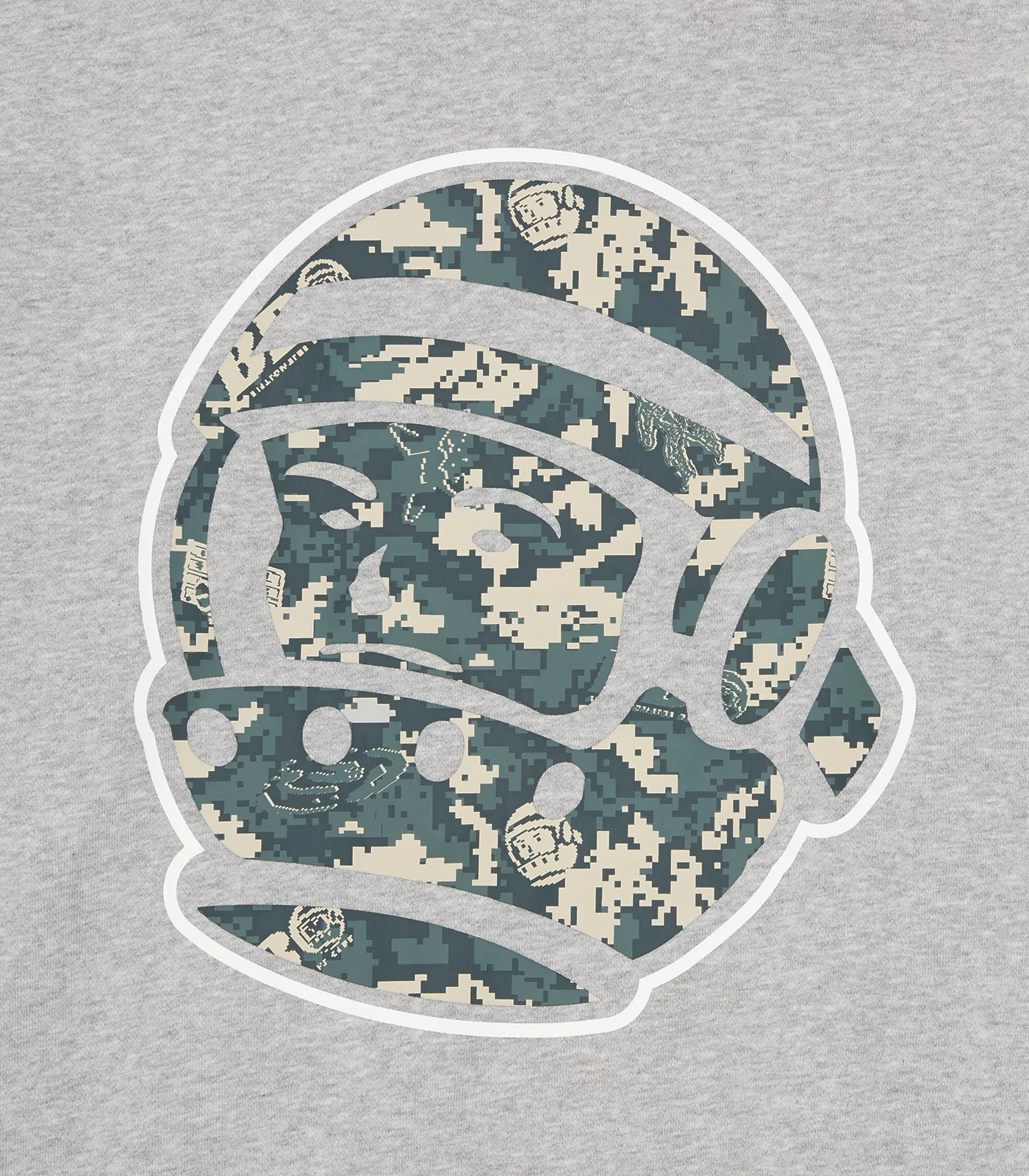 CAMO FILL BB ASTRO POPOVER HOOD - HEATHER GREY - Image 4