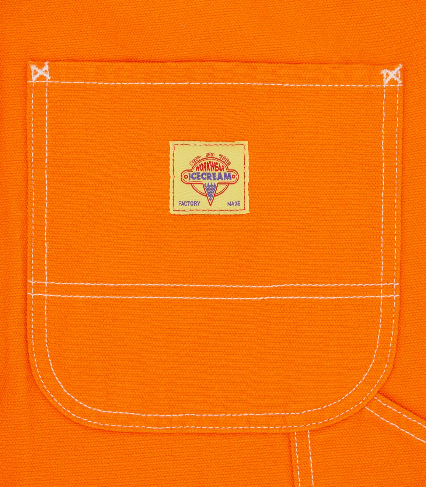 CANVAS CARPENTER PANTS - ORANGE - Image 4