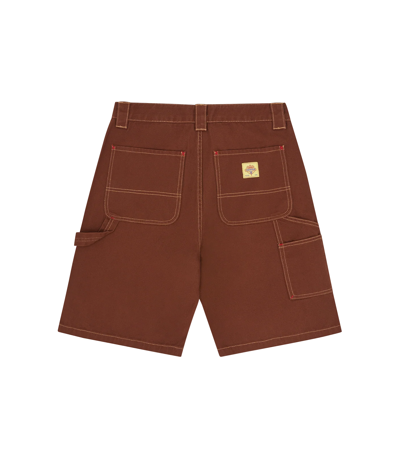 CANVAS CARPENTER SHORTS - BROWN - Image 2