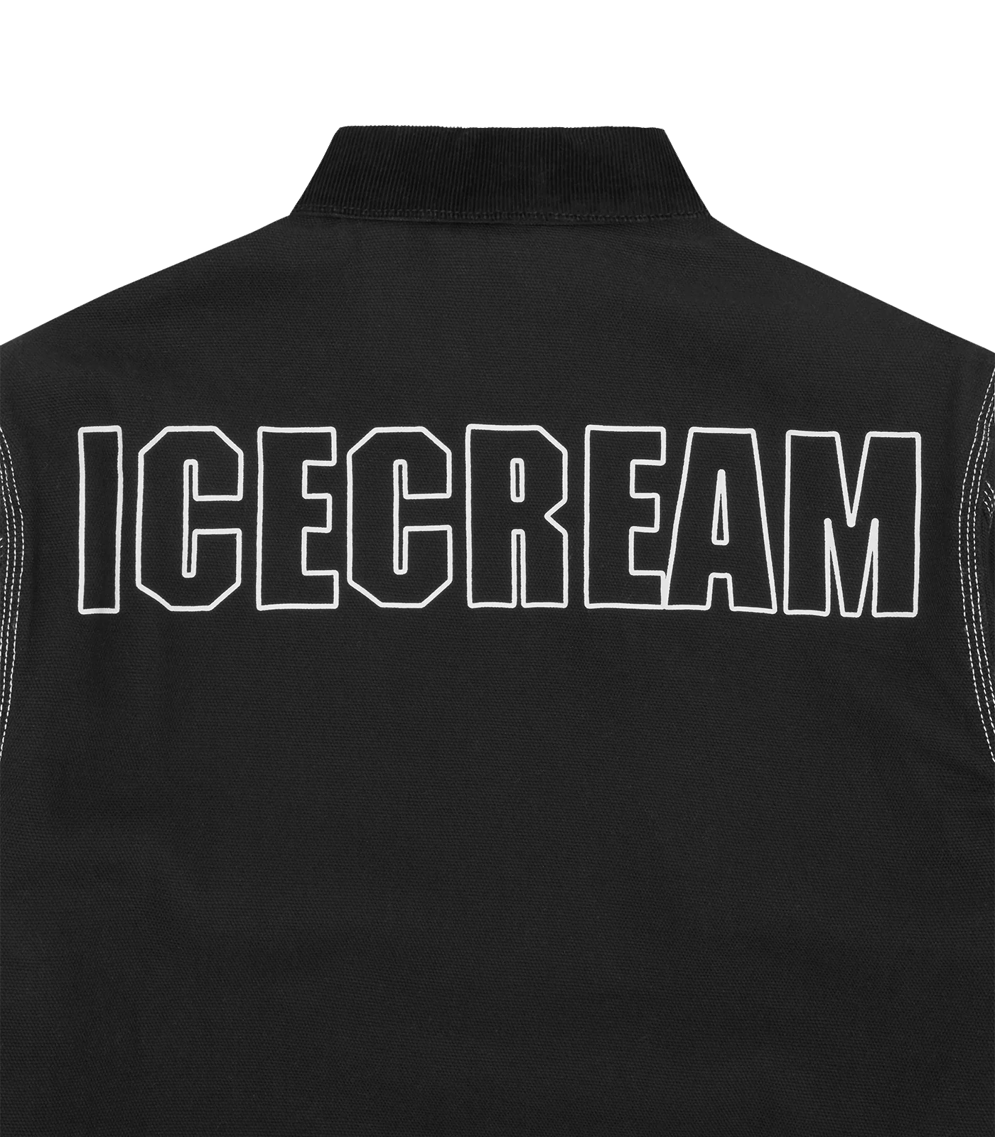 CANVAS LINED WORK JACKET - BLACK - Image 5