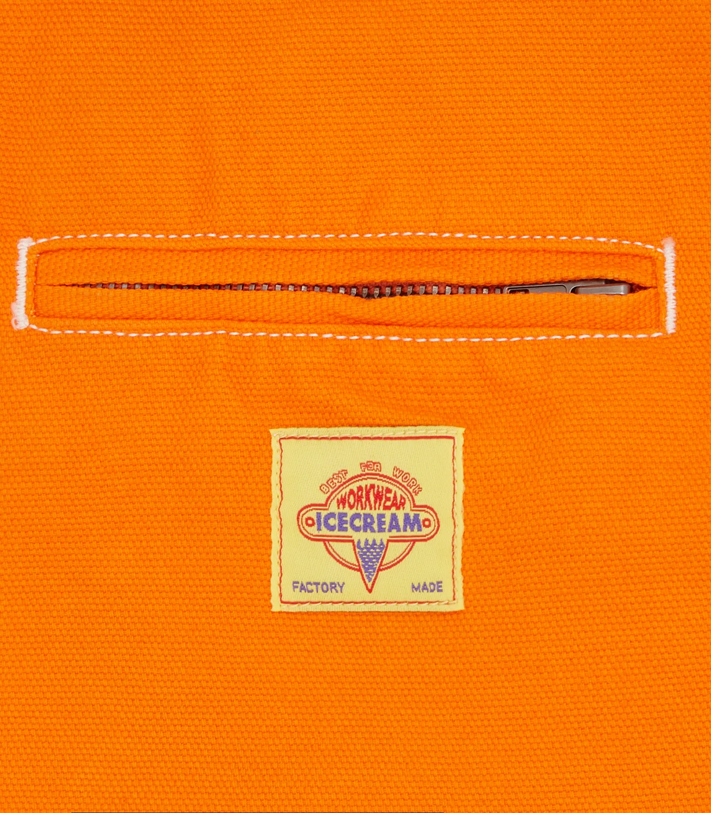 CANVAS LINED WORK JACKET - ORANGE - Image 3